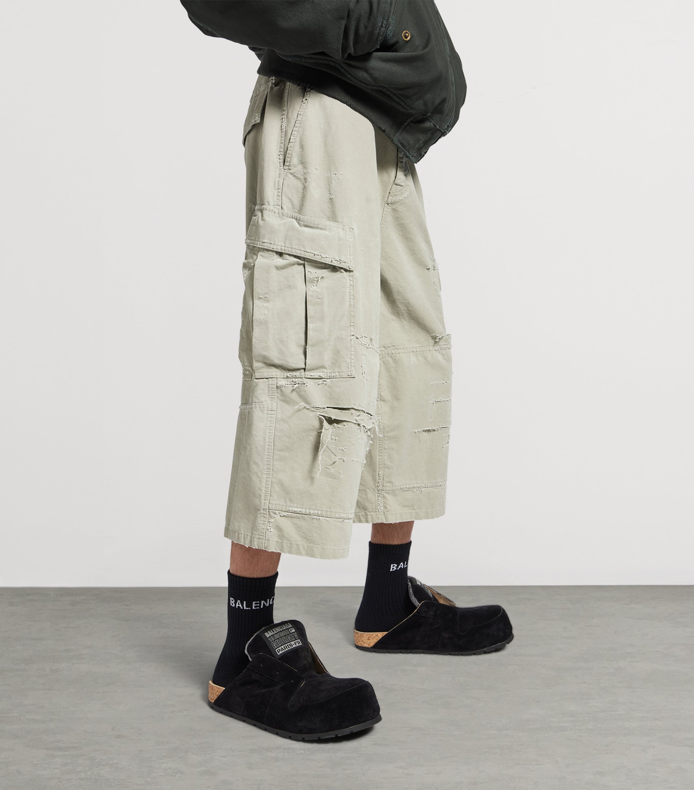 Distressed Cargo Shorts 2801 Image 6