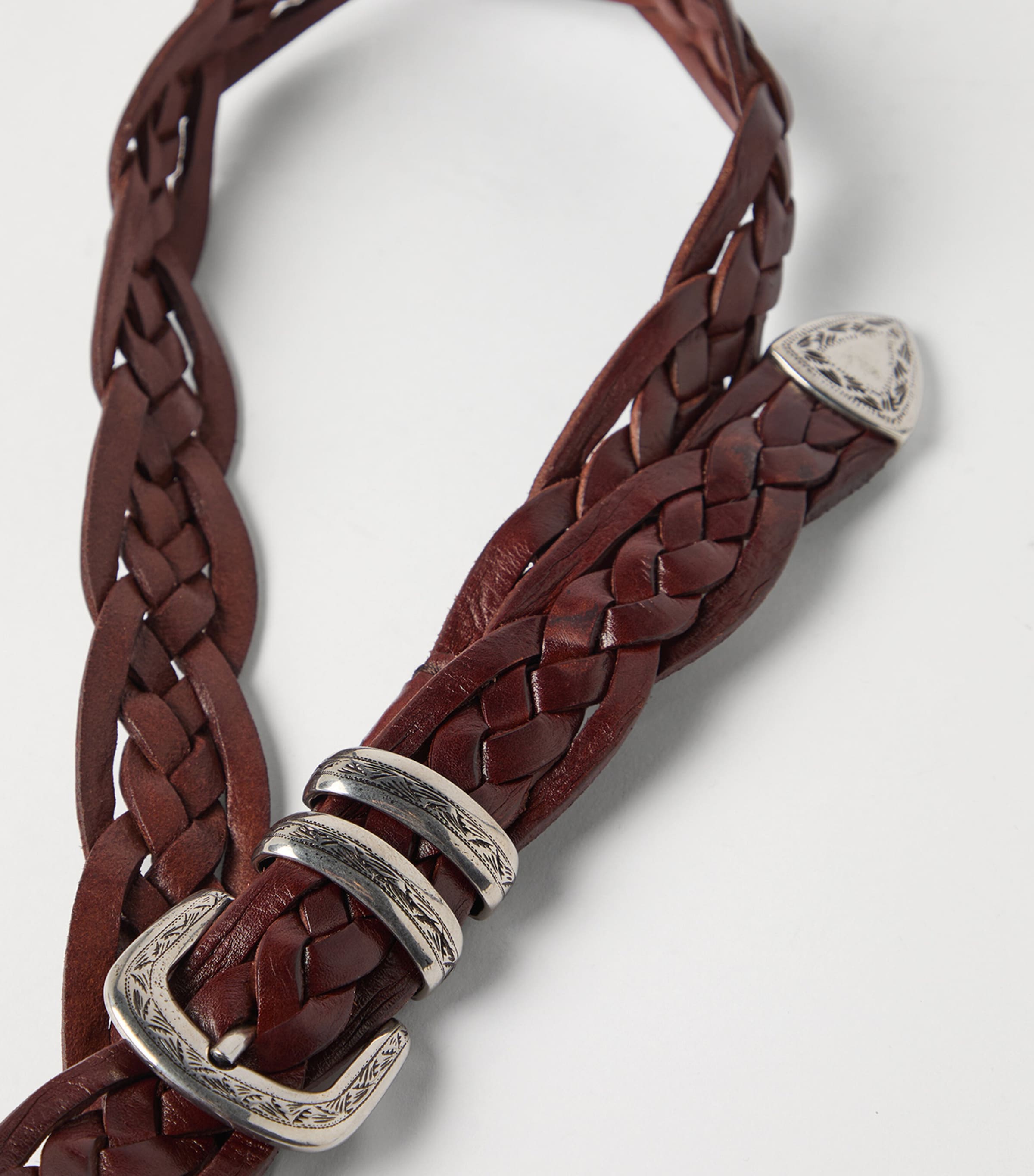 Leather Woven Belt C6719 Image 3