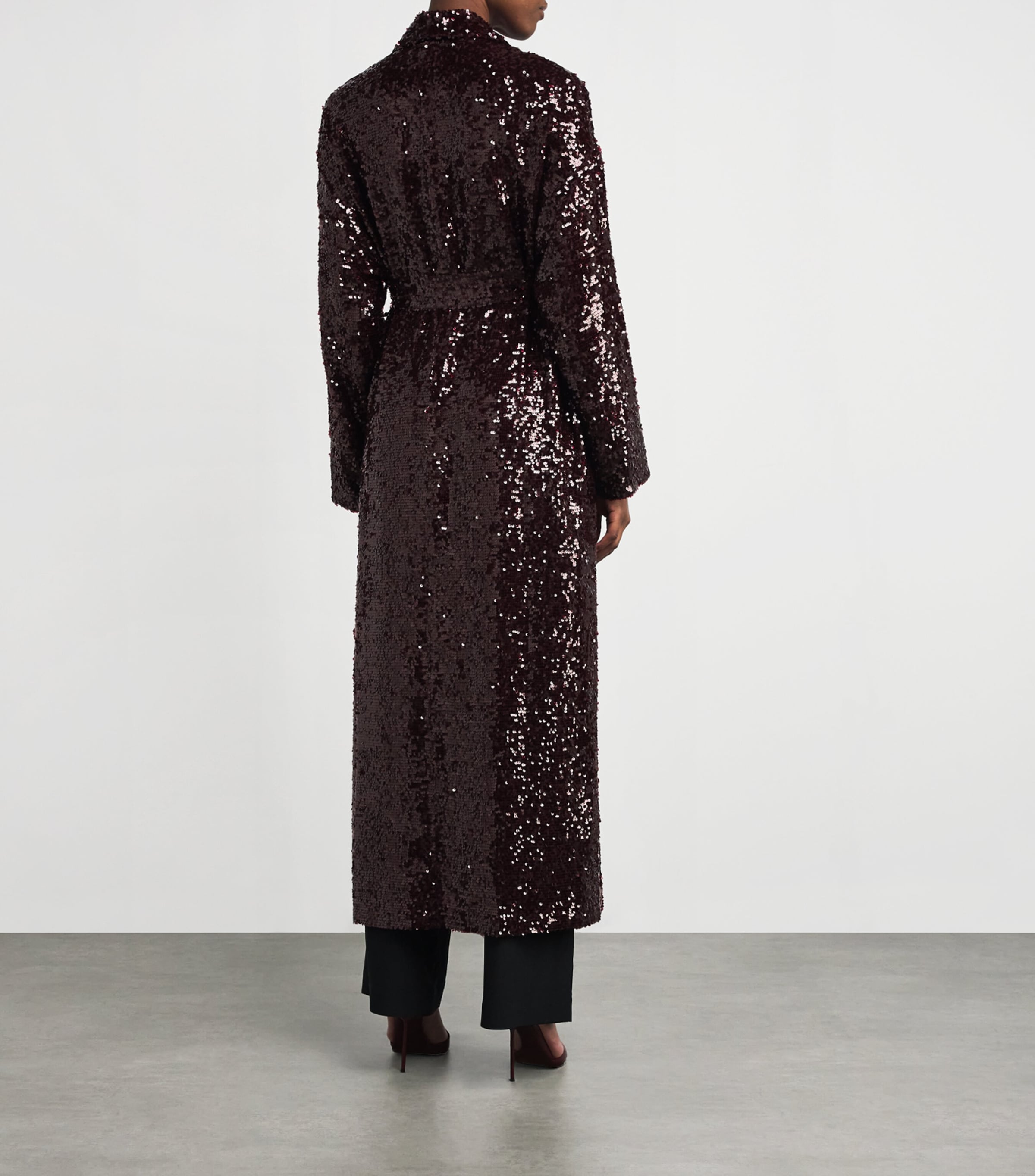 Sequinned Coat 946 MULBERRY Image 3