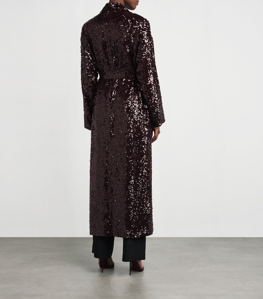 Sequinned Coat 946 MULBERRY Image 3