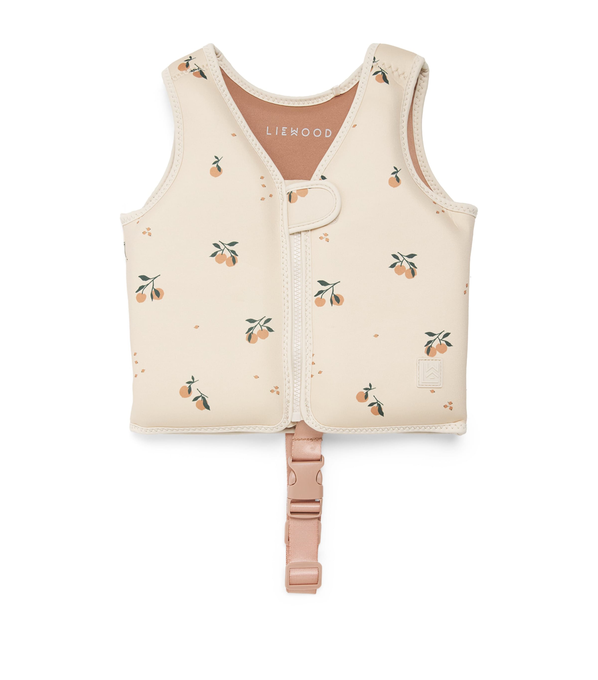 Liewood Printed Dove Swim Vest (12-36 Months) Peach/sea Shell Image 1