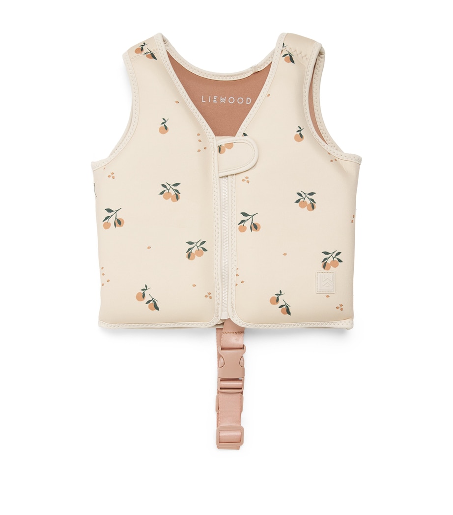 Liewood Printed Dove Swim Vest (12-36 Months) Peach/sea Shell Image 1
