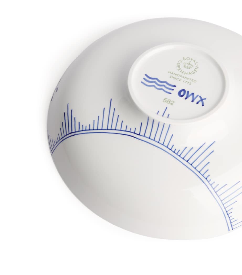 Blue Fluted Mega Bowl (34cm) BLUE Image 2