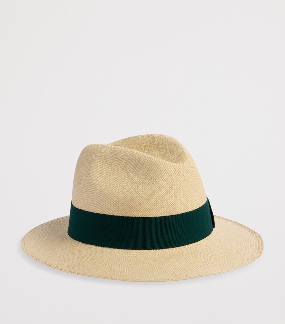 Dunhill Straw Trilby Hat Image 2