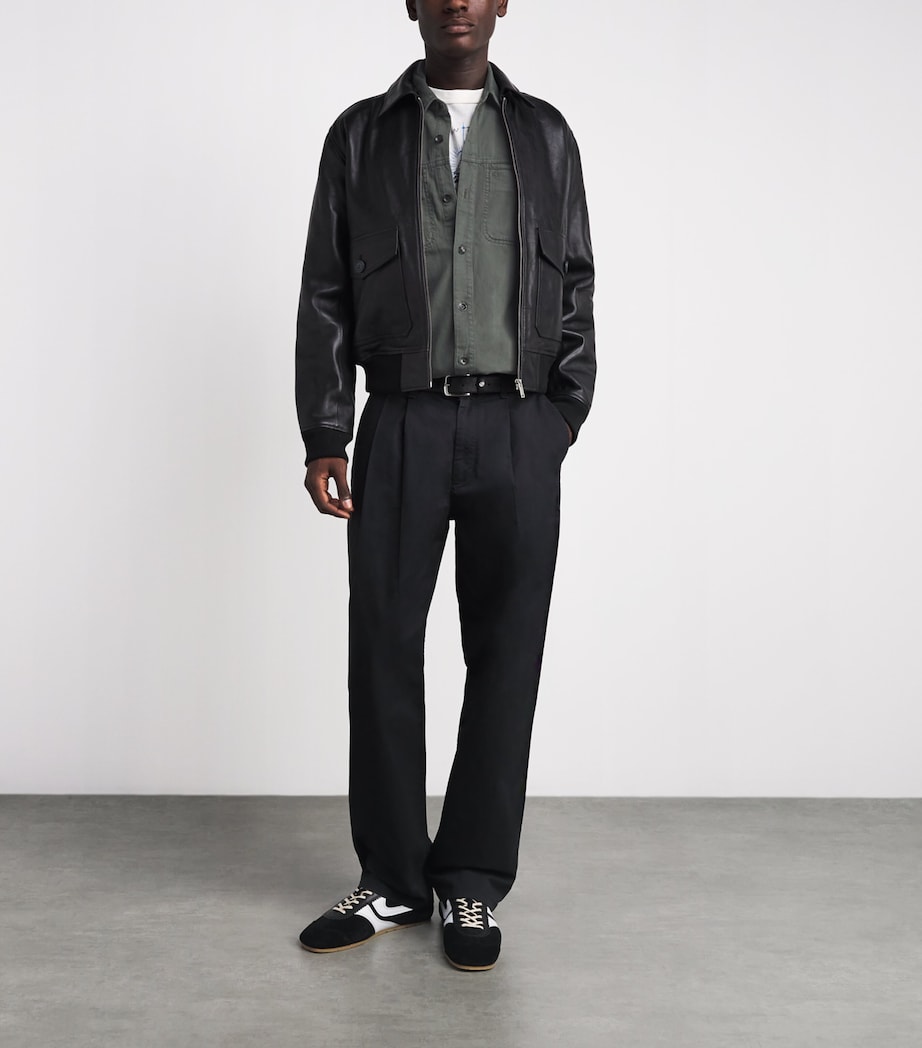 Rag & Bone Mens Workwear Denim Shirt Drkgrn Image 2