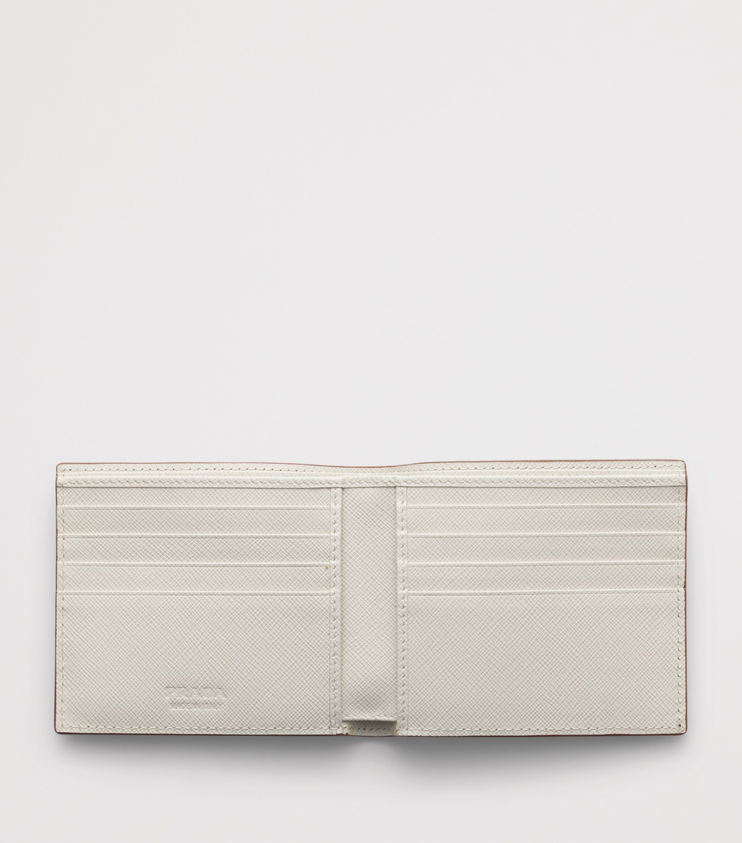 Prada Saffiano Leather Wallet Brown Image 2