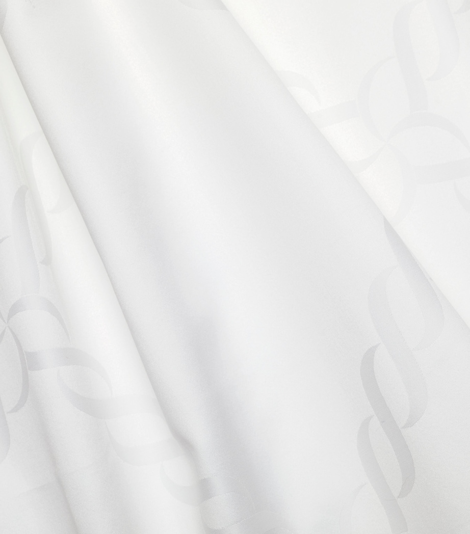 Pratesi Treccia Super King Flat Sheet (300cm x 270cm) White Image 3