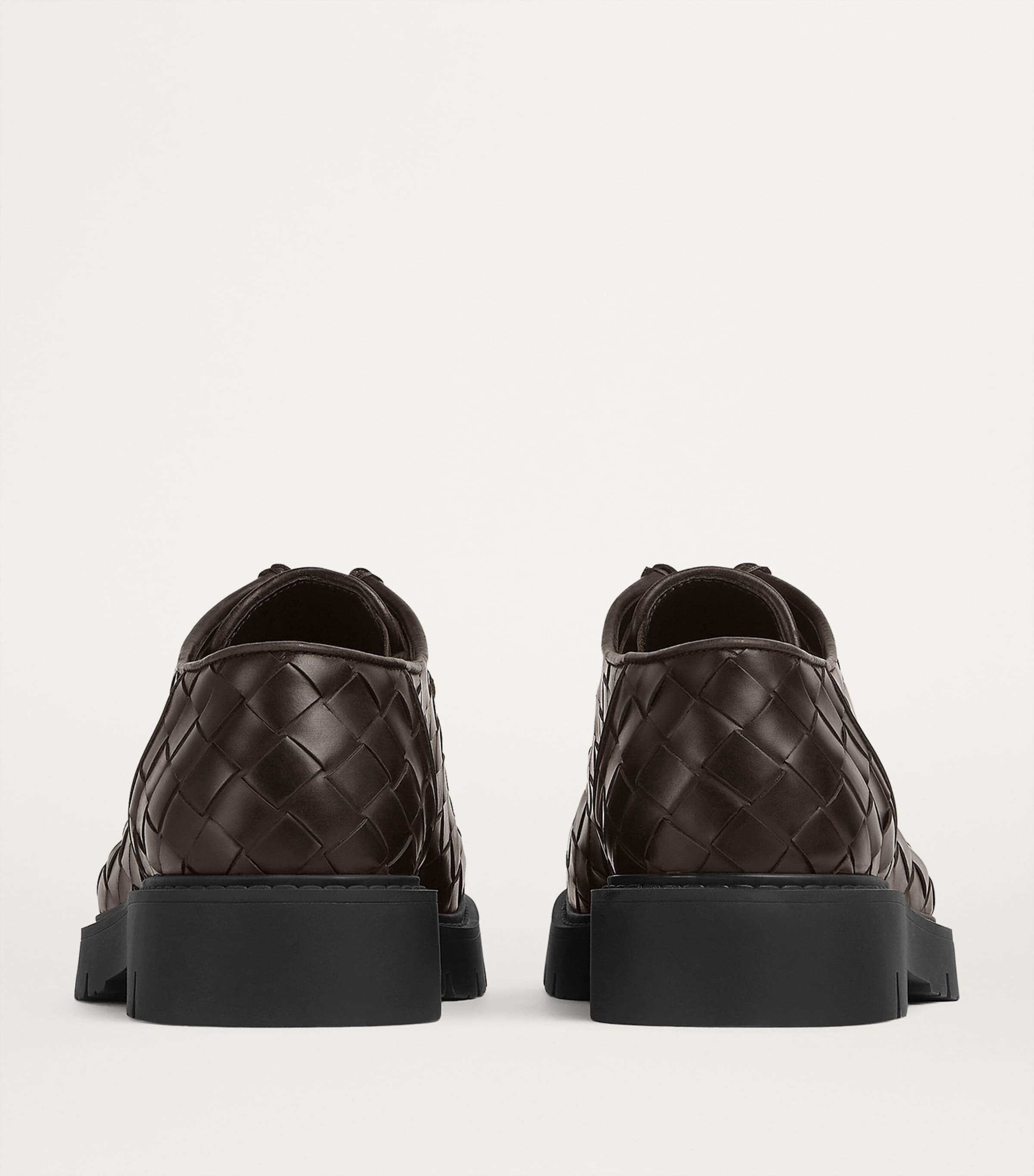 Bottega Veneta Leather Intrecciato Haddock Boat Shoes Image 4