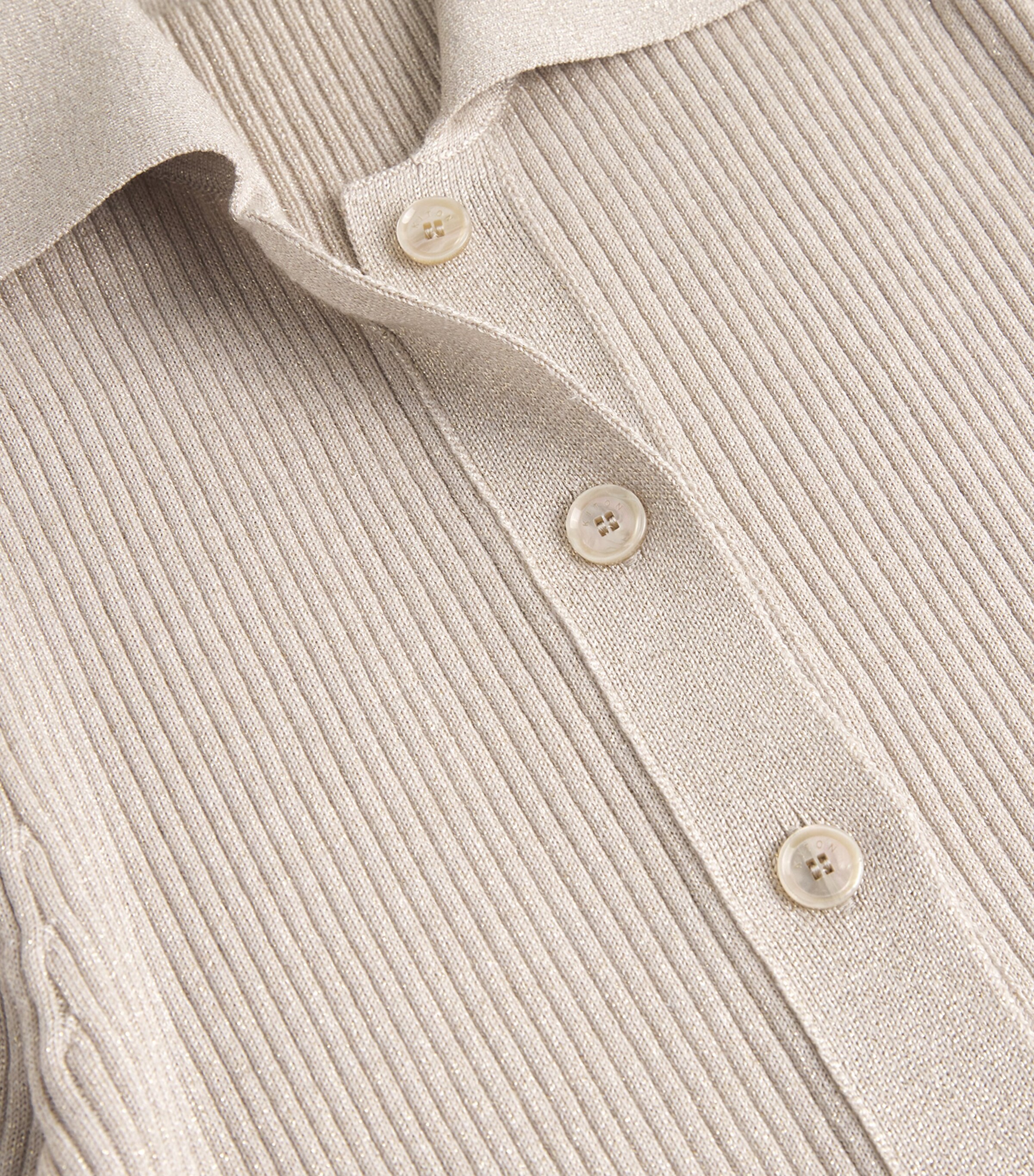 Kiton Womens Wool-Blend Shimmer Cardigan Beige/beige Image 5