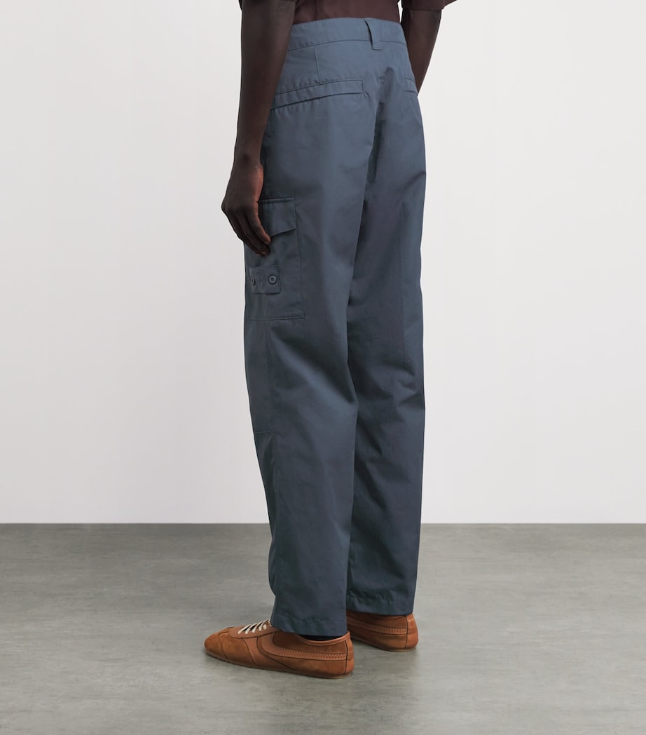 Stone Island Mens Cotton-Canvas All-Weather Ghost Trousers Image 5