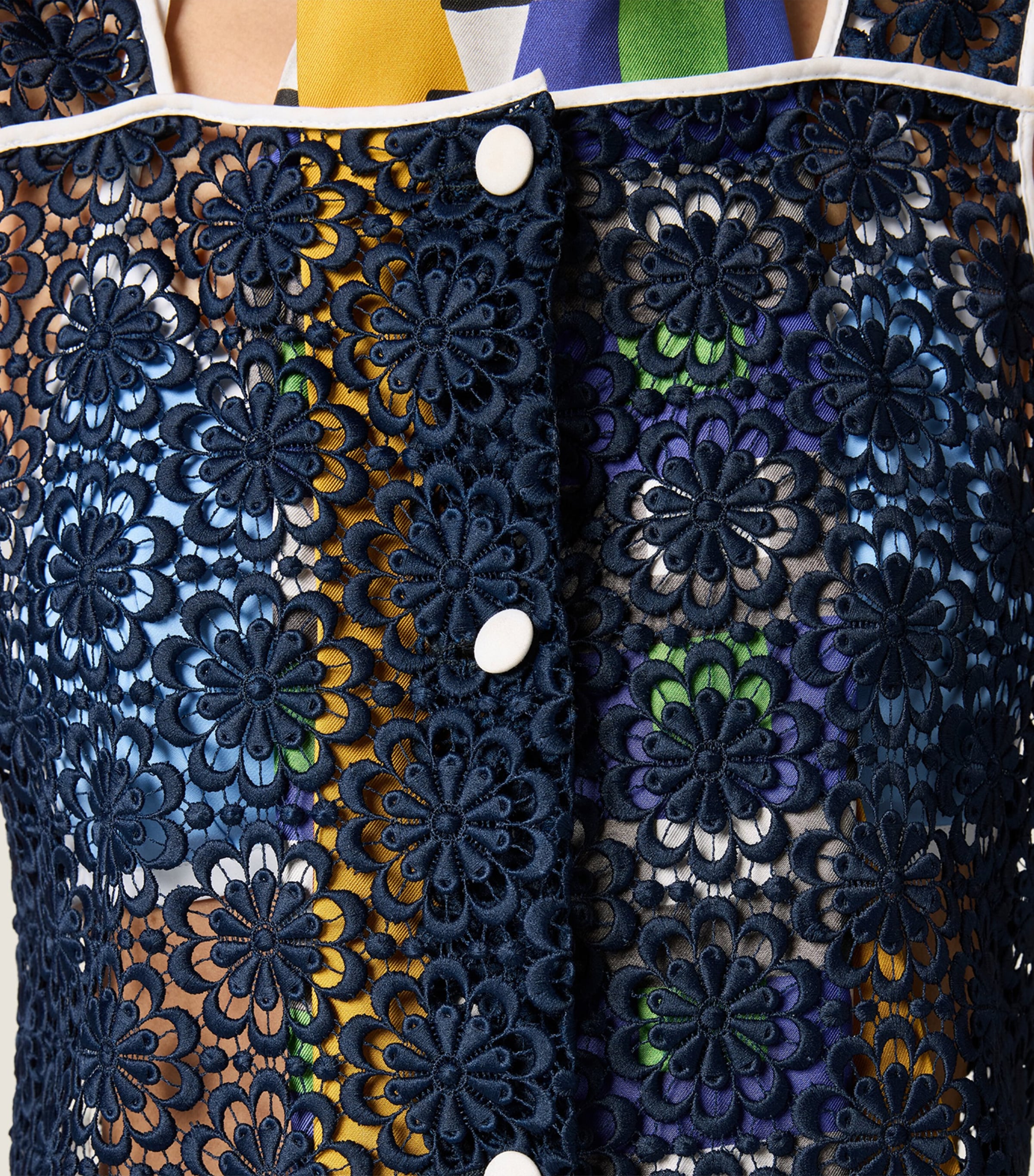 Miu Miu Womens Macramé Mini Dress Image 5