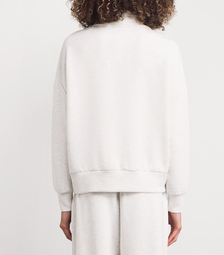 DoubleSoft Hawley Half-Zip Sweatshirt IVORY MARL Image 4