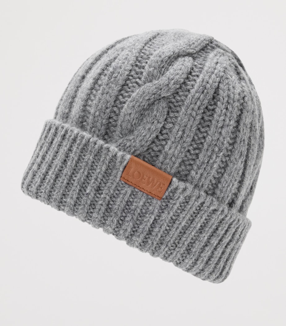 Wool Beanie GREY MELANGE Image 3