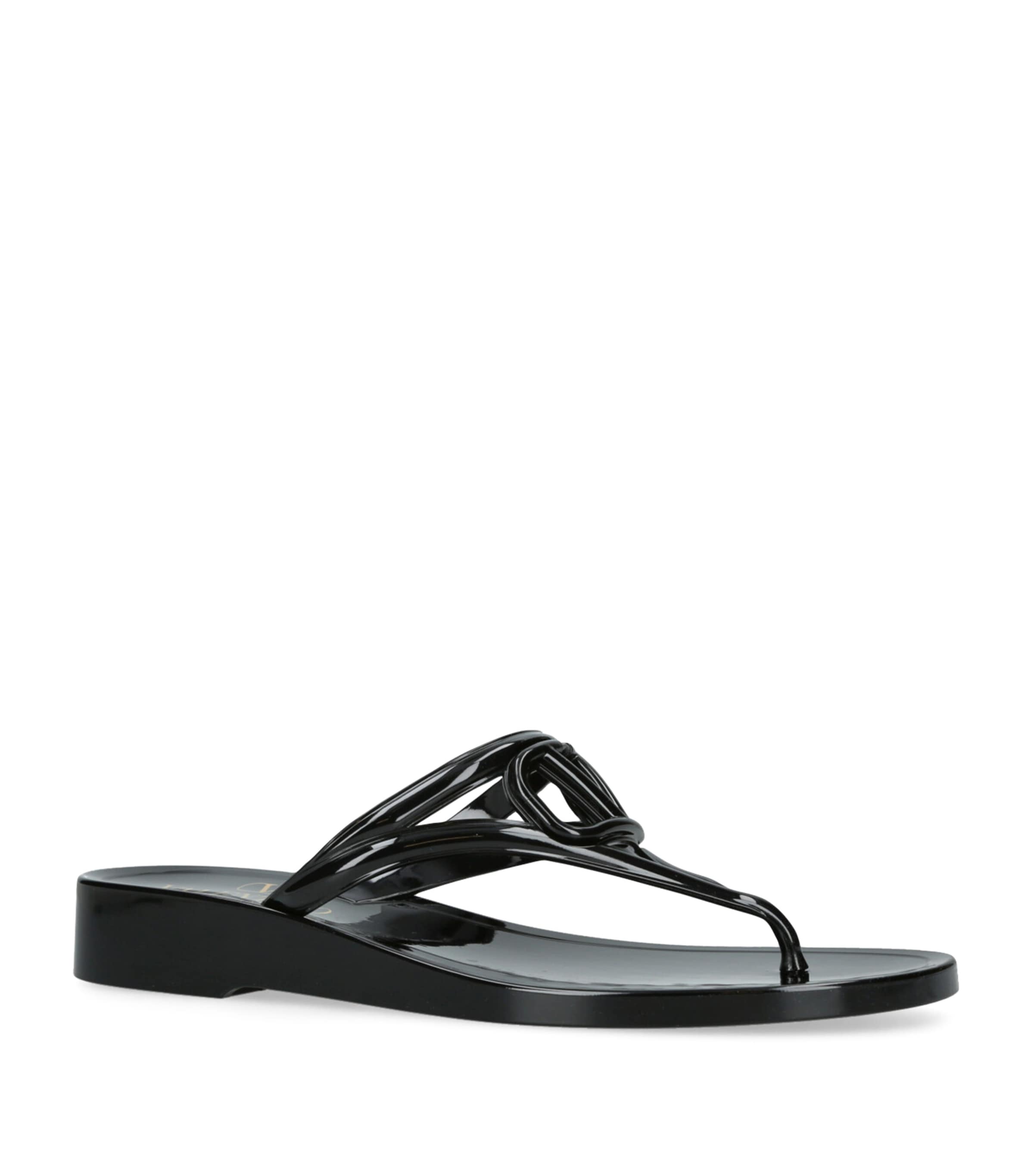 VLOGO Flip Flops BLACK Image 5