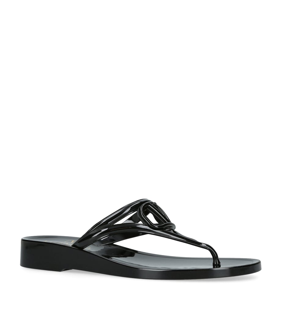 VLOGO Flip Flops BLACK Image 5