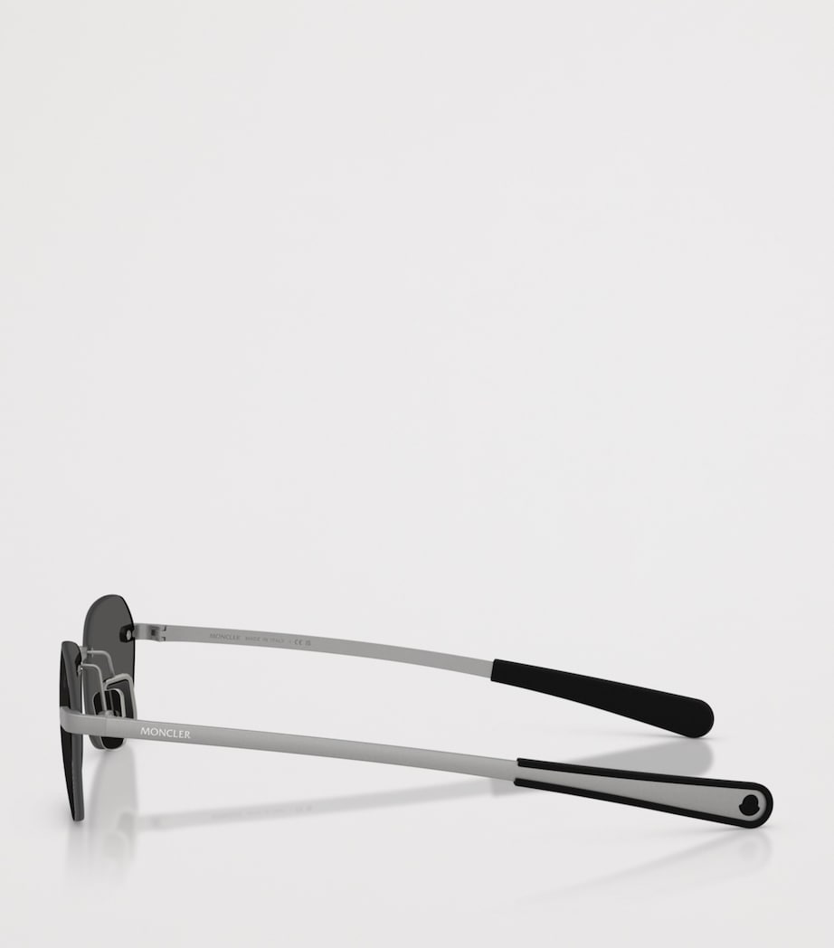 Moncler Orris Irregular Rectangle Sunglasses Grey Image 3