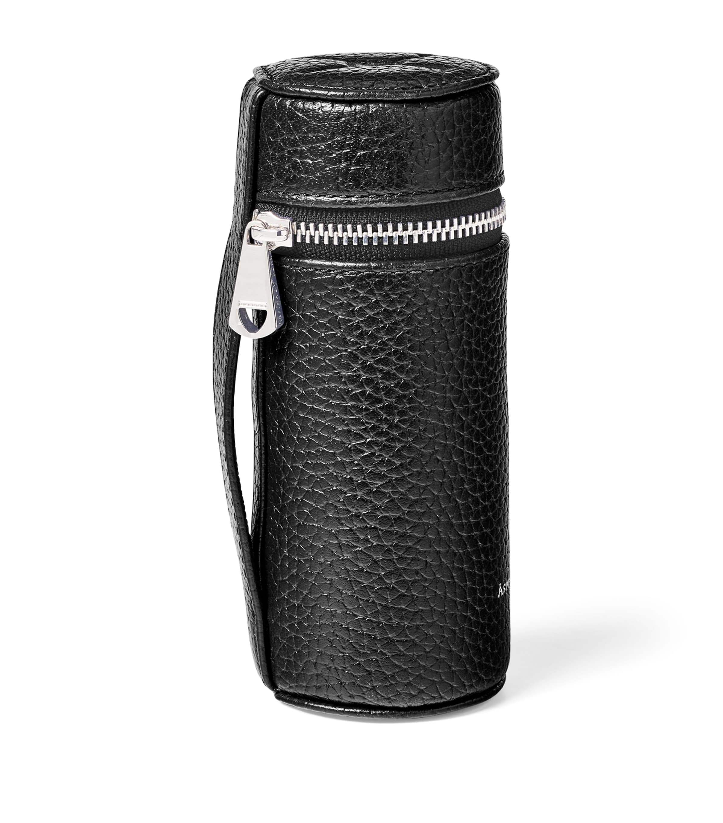 Leather Golf Ball Holder BLACK Image 2