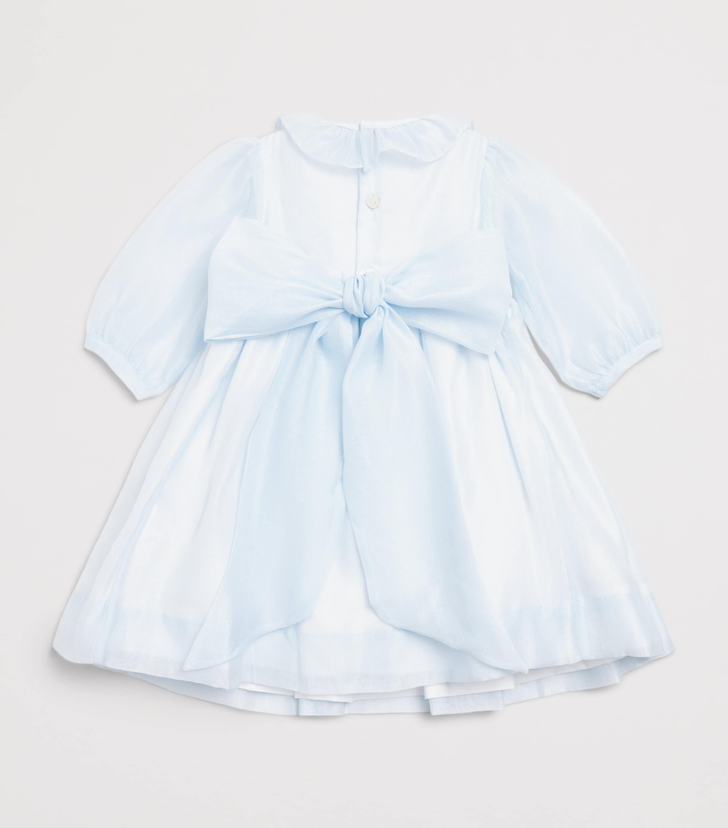 PEPA LONDON Tulle Smocked Dress (12 Months - 4 Years) Blue Image 2