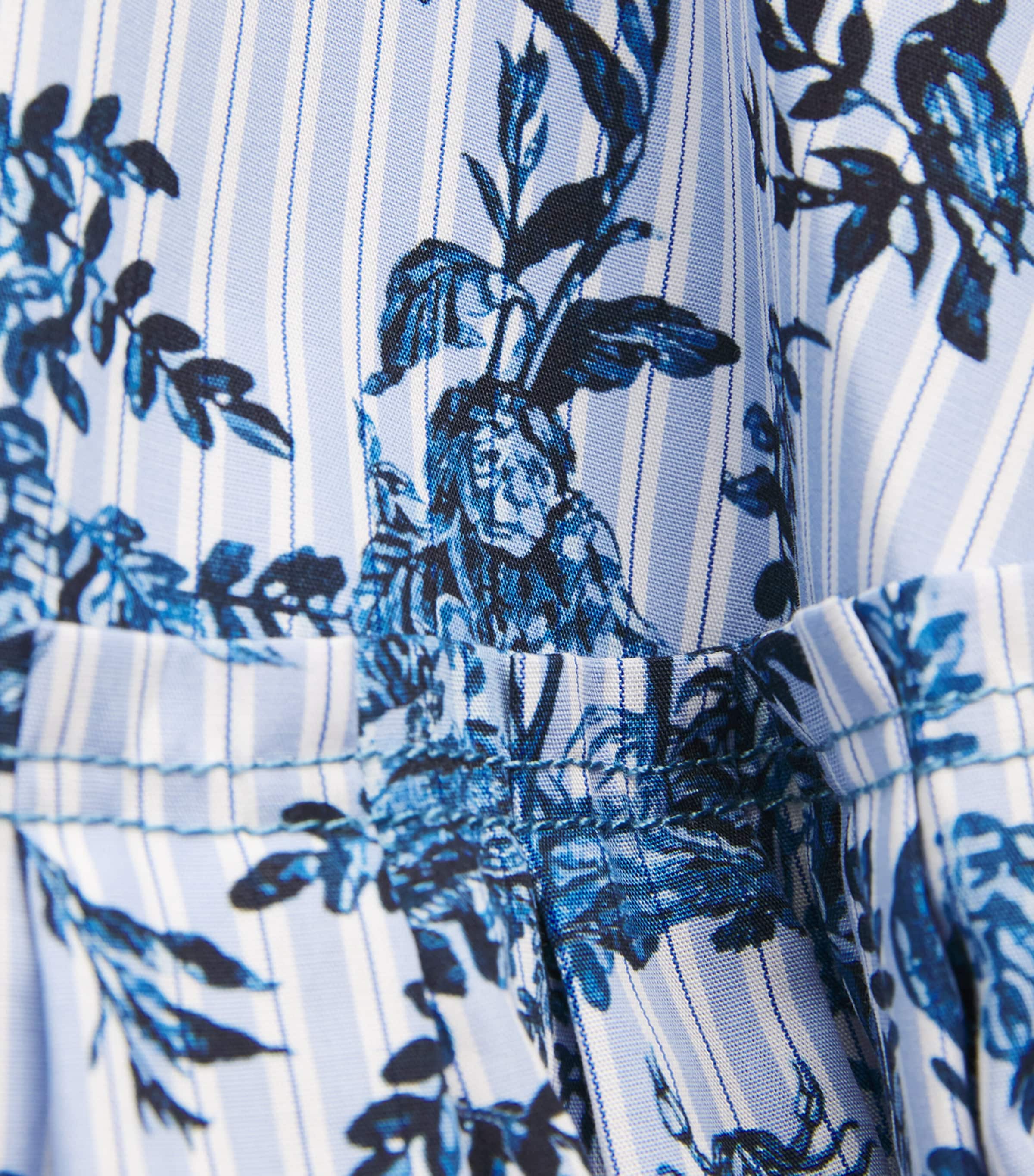 Erdem Womens Cotton Poplin Stripe Midi Dress Ttoo Tl De Jy Nk Blu Image 6