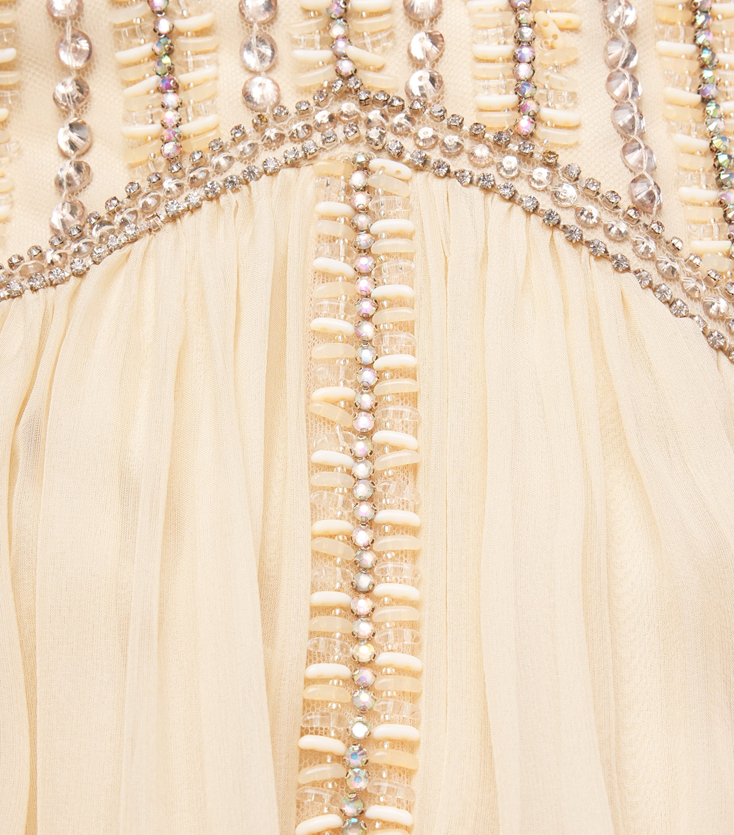 Zuhair Murad Womens Embellished Scarf Gown Angora Image 6