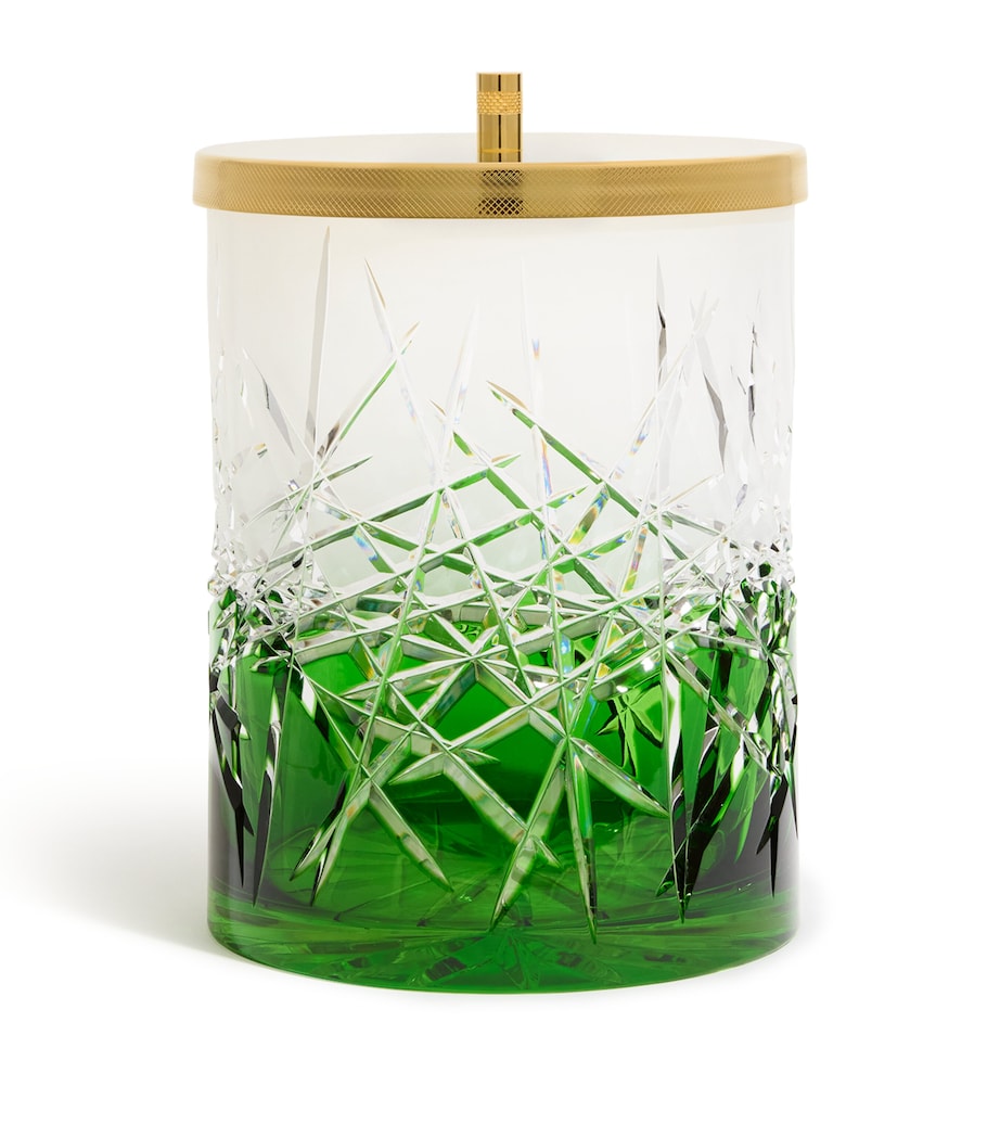Crystal Ivy Green Bin With Lid GREEN/GOLD Image 1