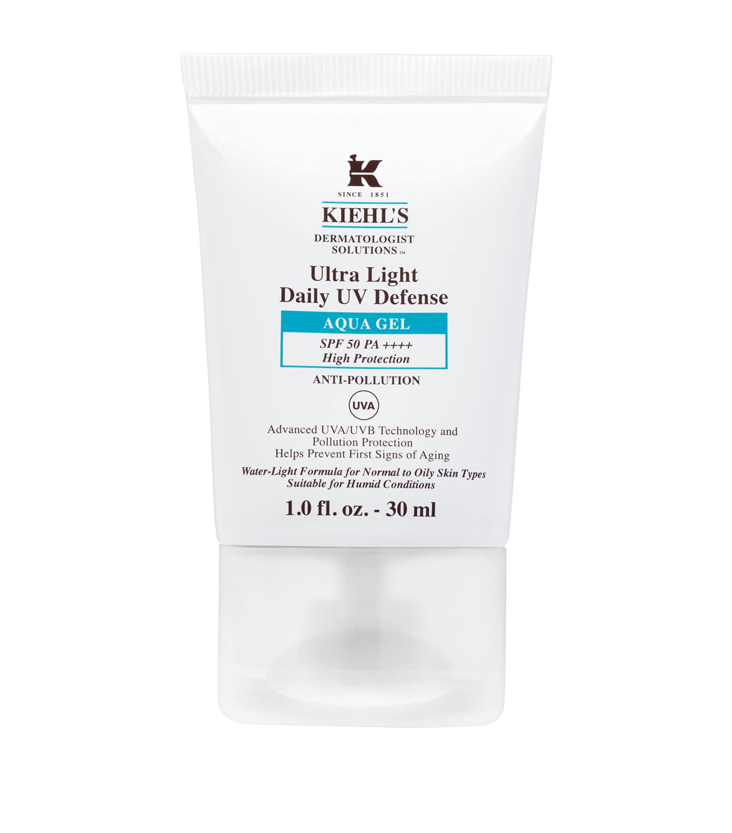 Kiehl's Since 1851 Daily Aqua Gel Spf 50 In White