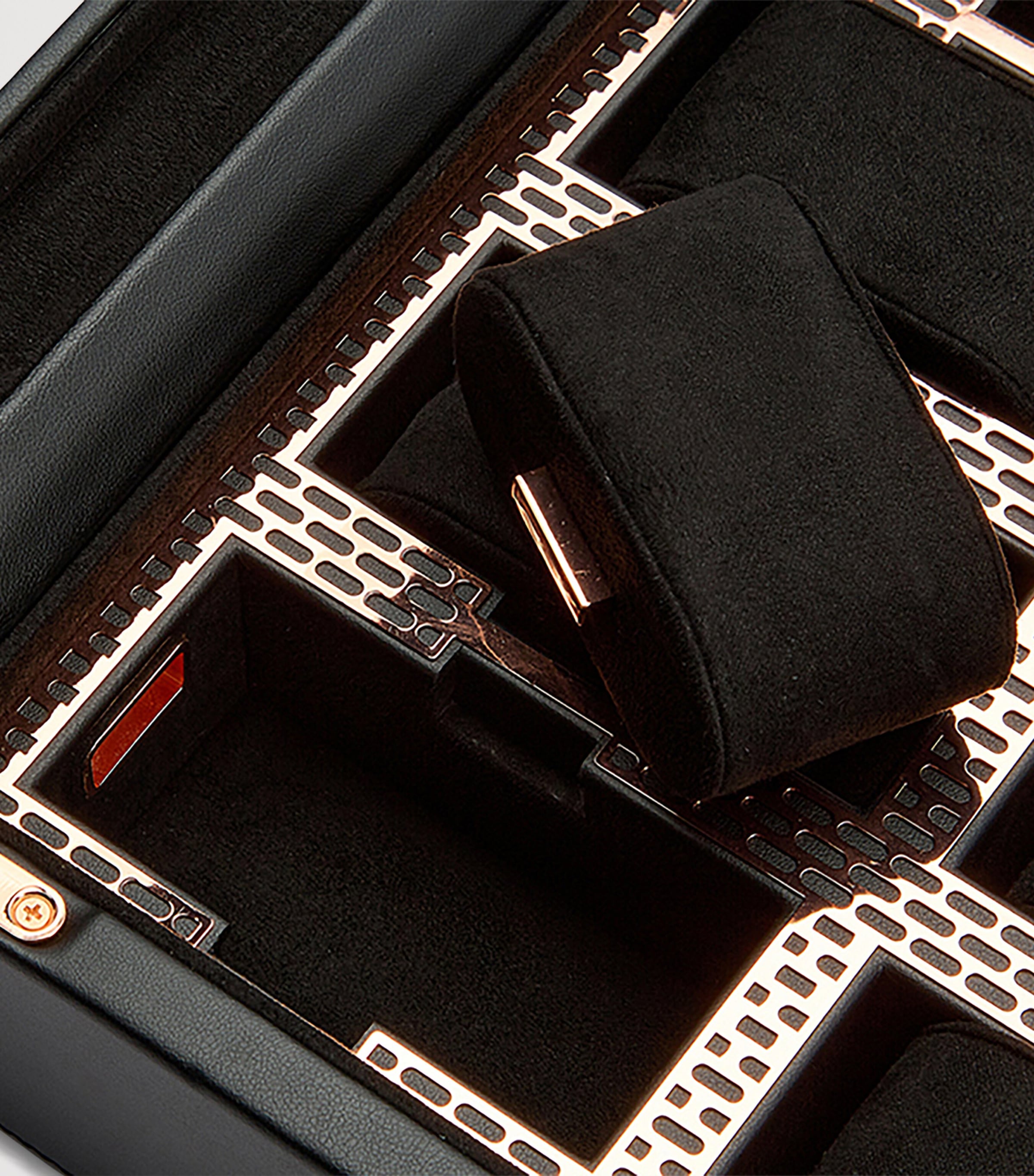 Vegan Leather Axis 8-Piece Watch Box COPPER Image 6