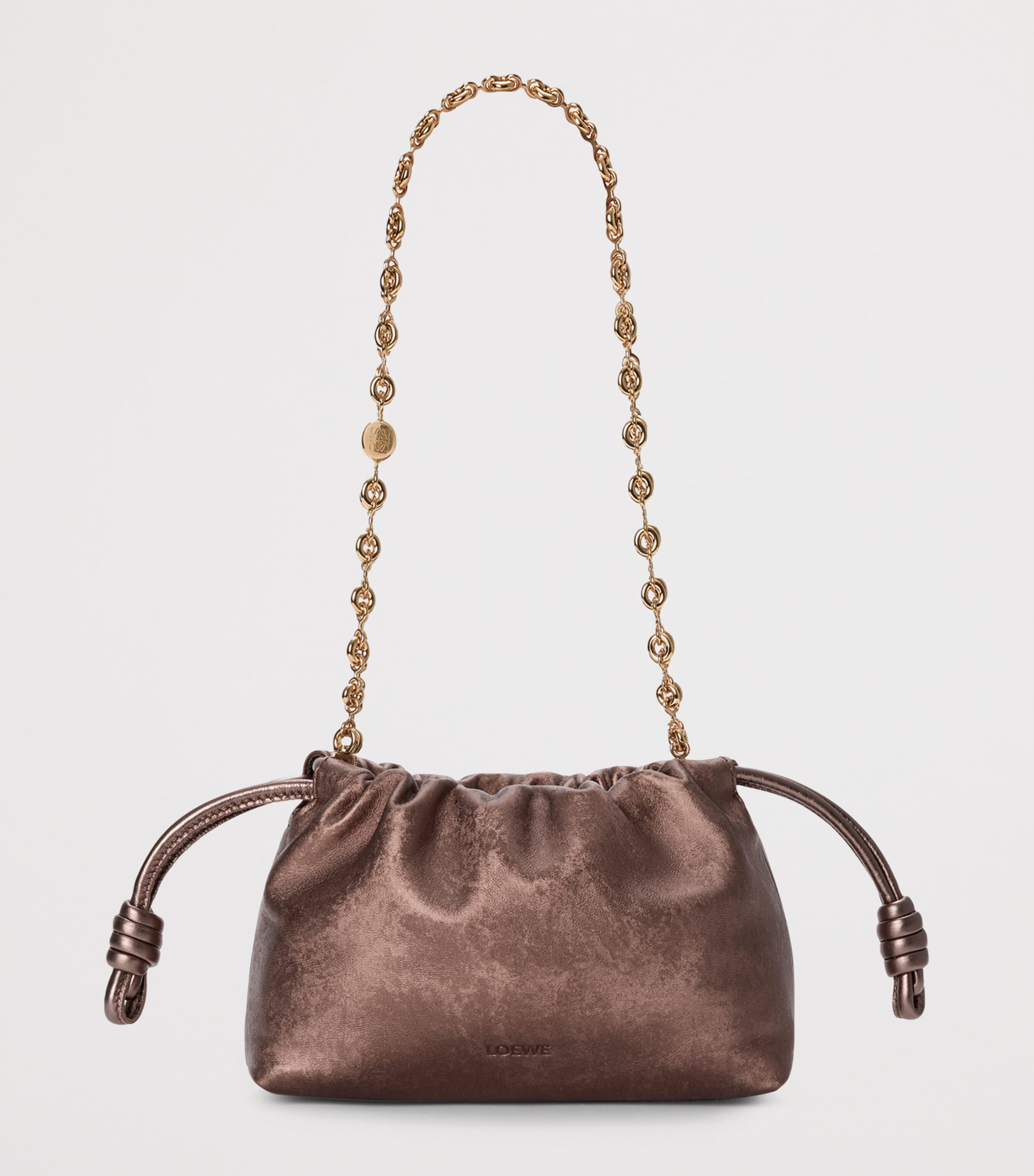 Mini Moiré Print Flamenco Purse BRONZE Image 2