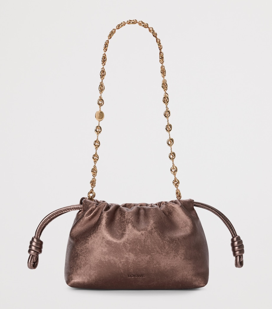 Mini Moiré Print Flamenco Purse BRONZE Image 2