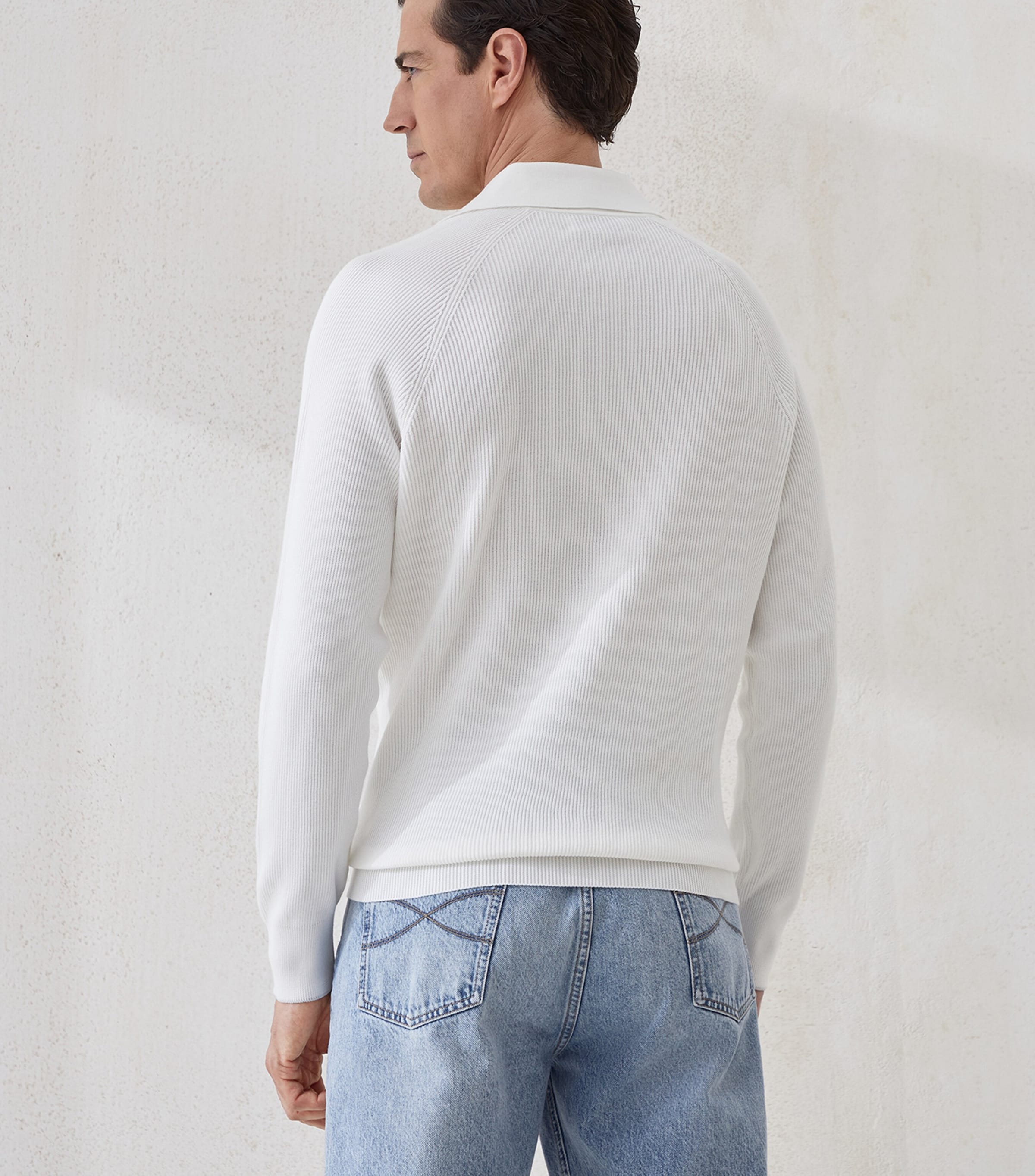 Cotton Polo Sweater CO312 Image 3