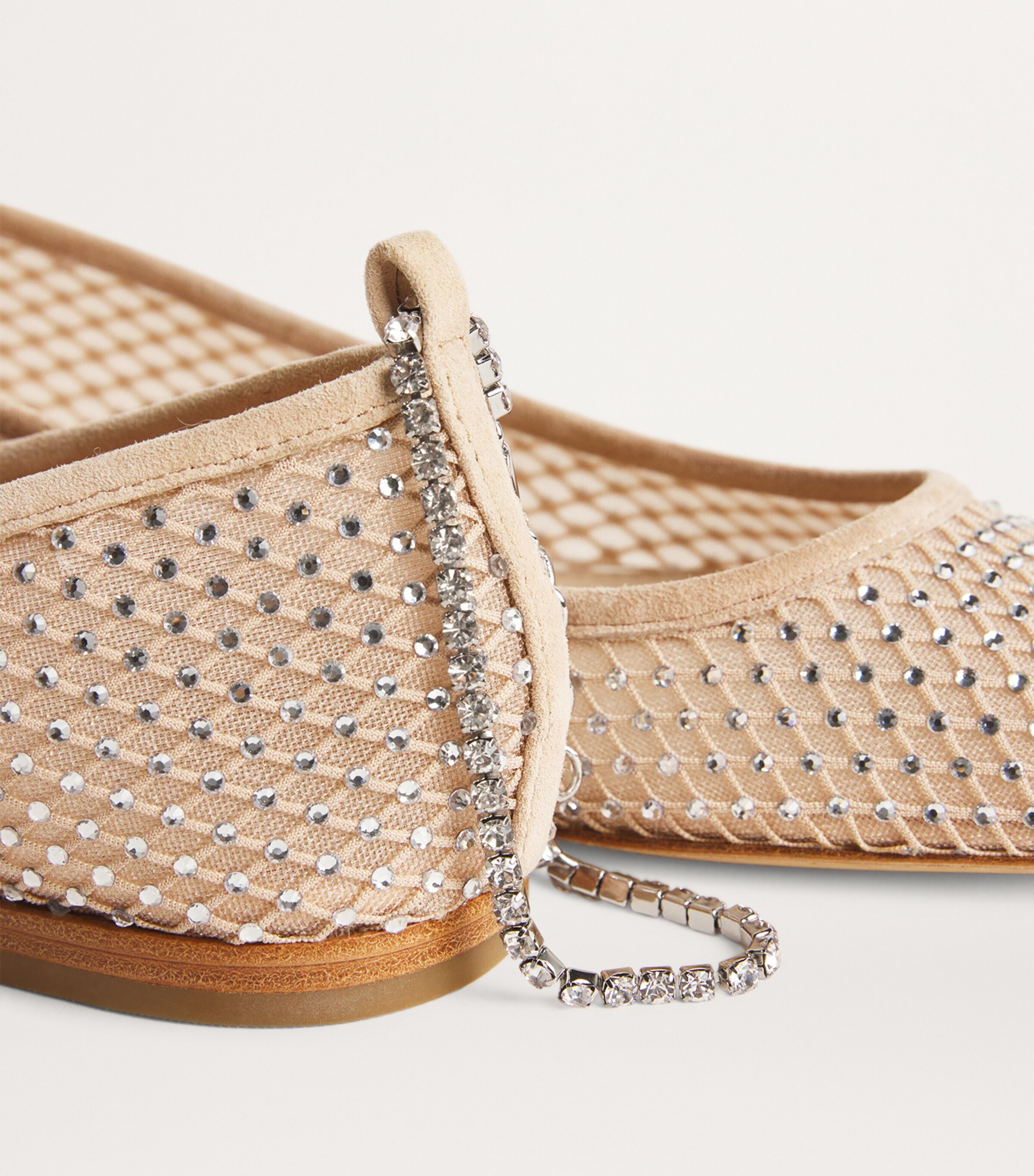 Embellished Janine Ballet Flats NUDE Image 7
