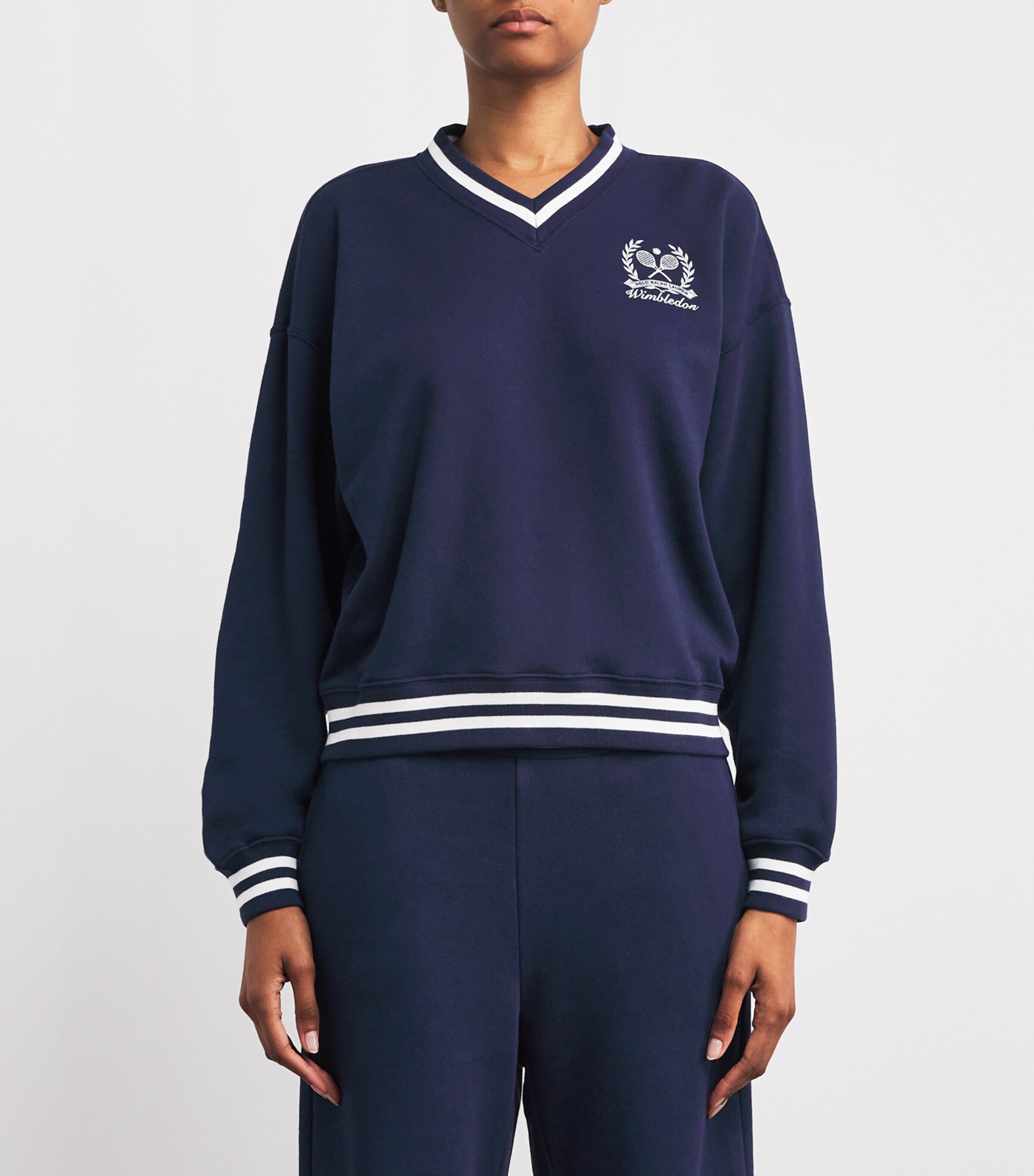 Polo Ralph Lauren x Wimbledon V-Neck Sweatshirt | Harrods US