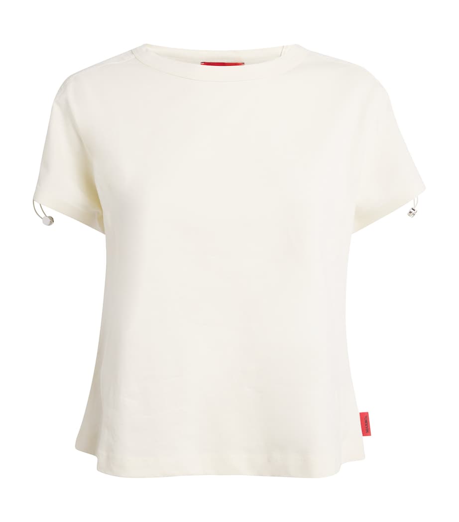 Cotton Jersey and Canvas Top ECRU Image 1