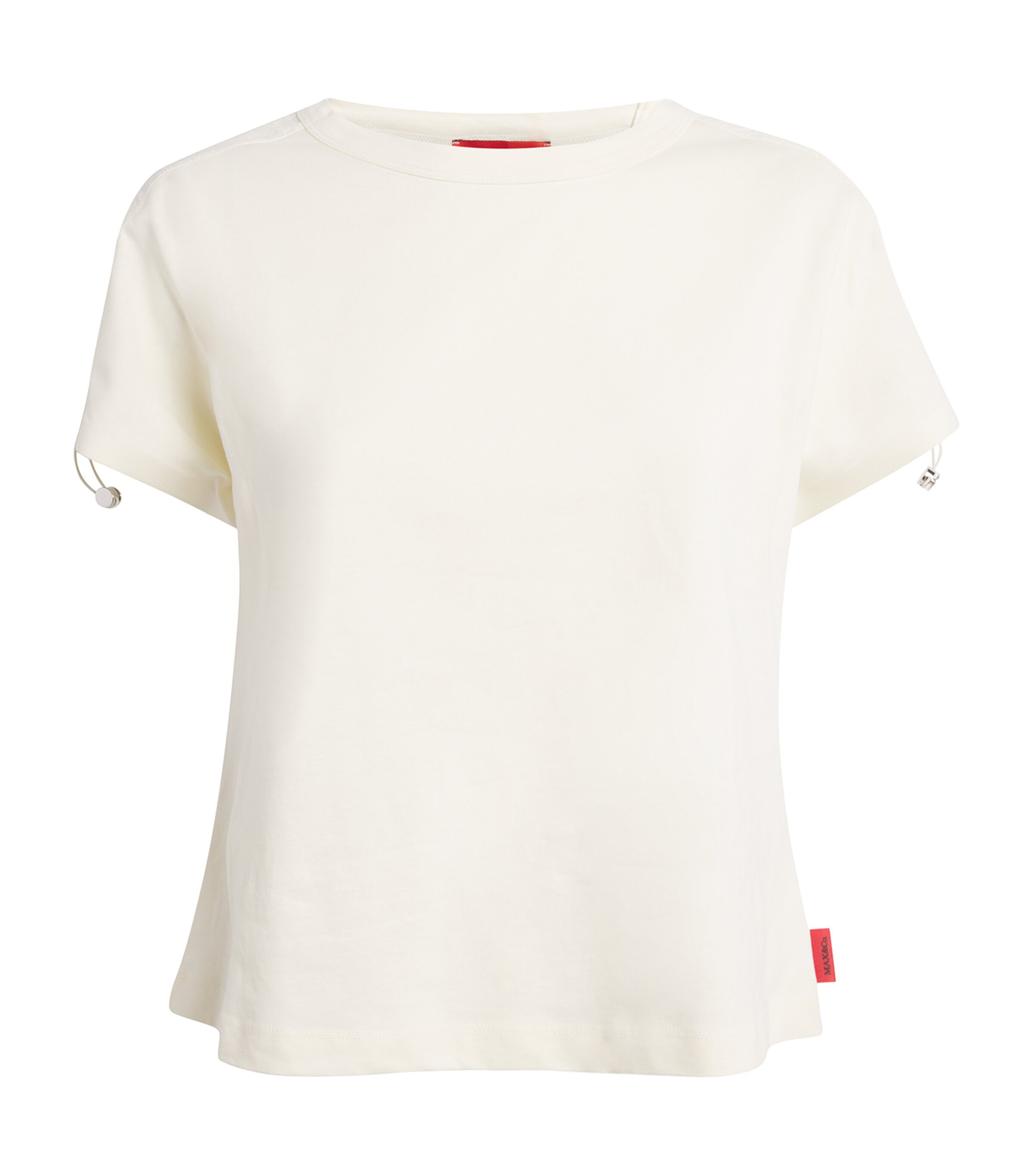 MAX&Co. Cotton Jersey and Canvas Top | Women Clothing | Tops | T-Shirts | Designers | Maxco