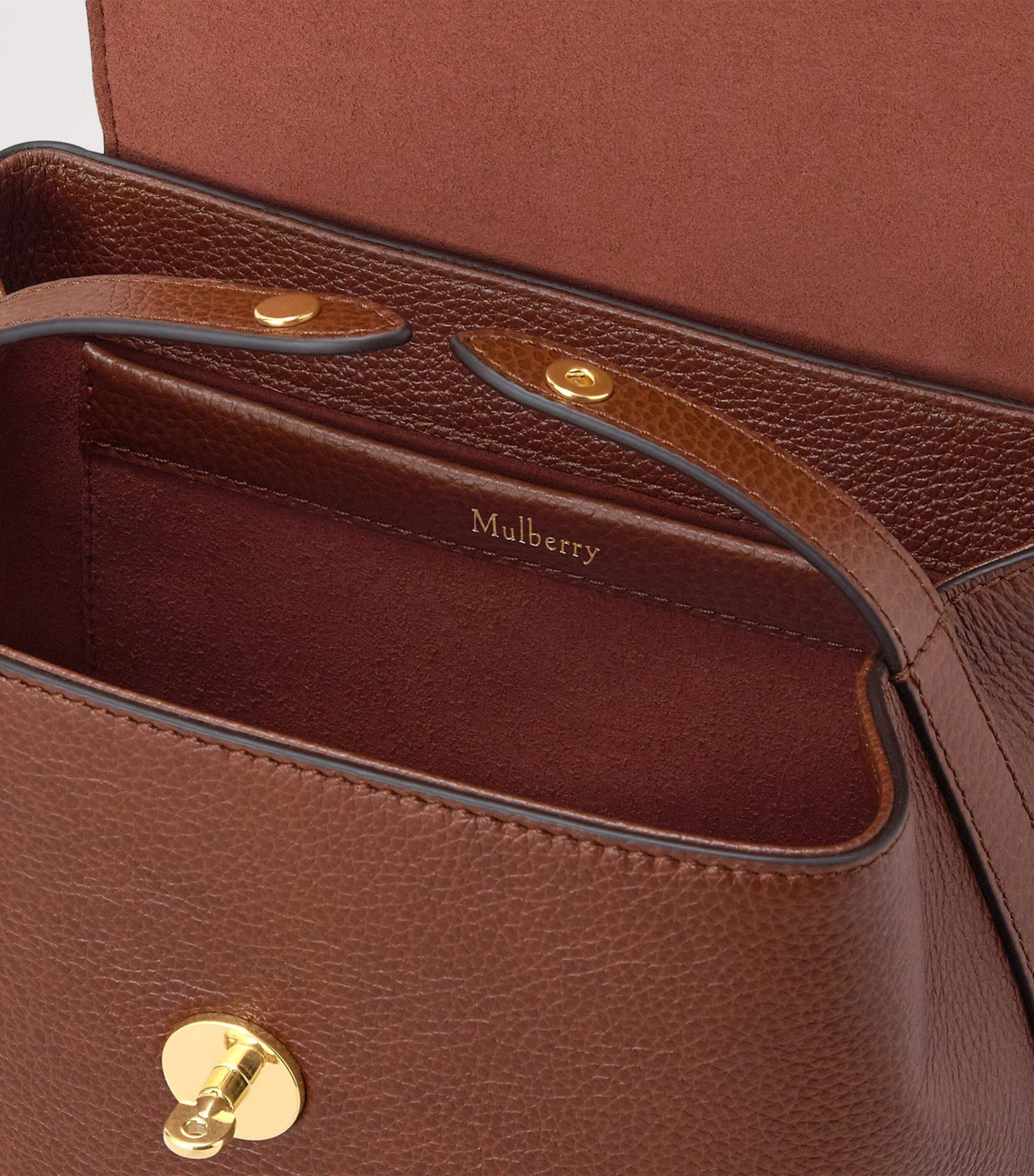 Mulberry Mini Grained Leather Bayswater Backpack Oak Image 3