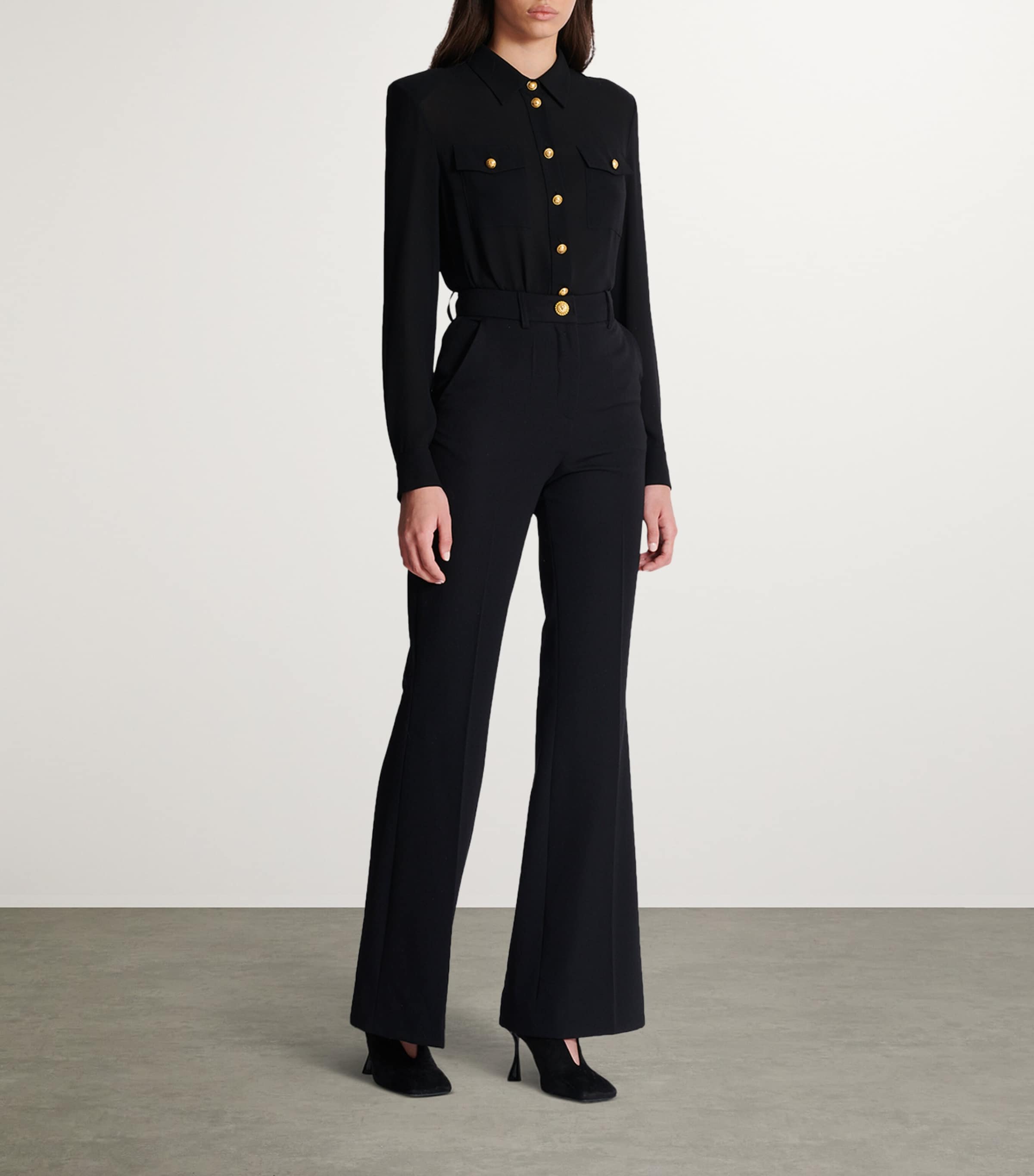 Wool Tailored Trousers 0PA NOIR Image 2