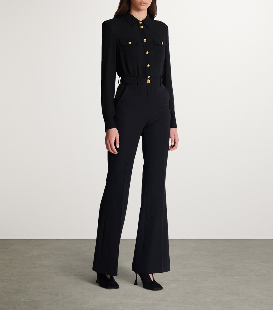 Wool Tailored Trousers 0PA NOIR Image 2