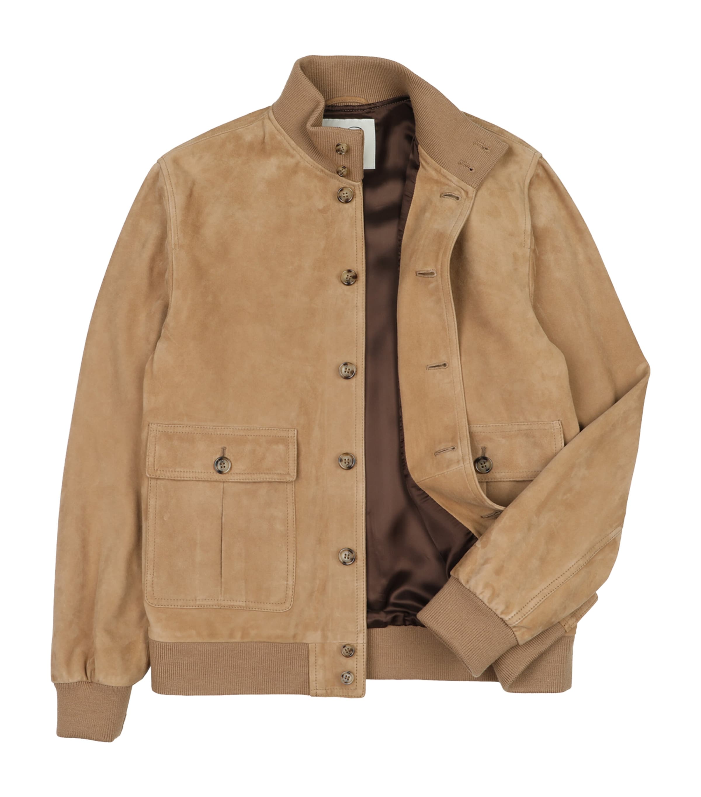 Valstar Suede Ino Bomber Jacket In Brown
