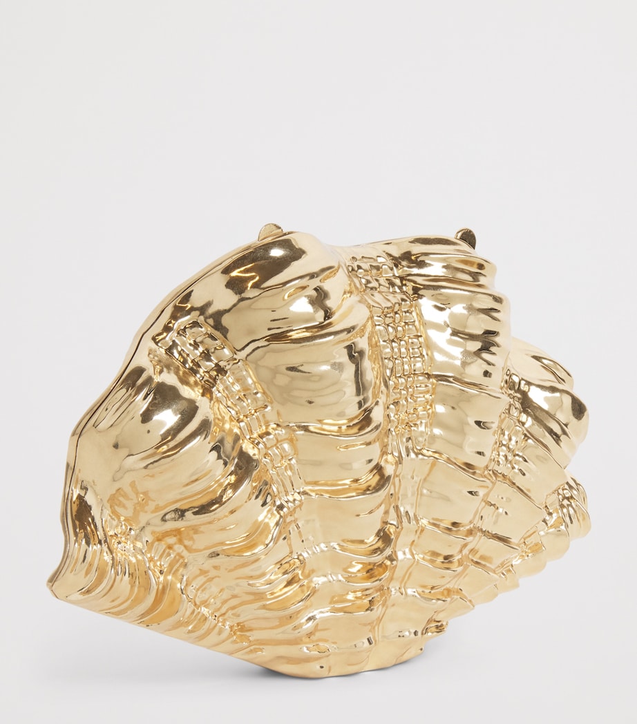 Simkhai Shell Venus Clutch Bag Gold Image 3