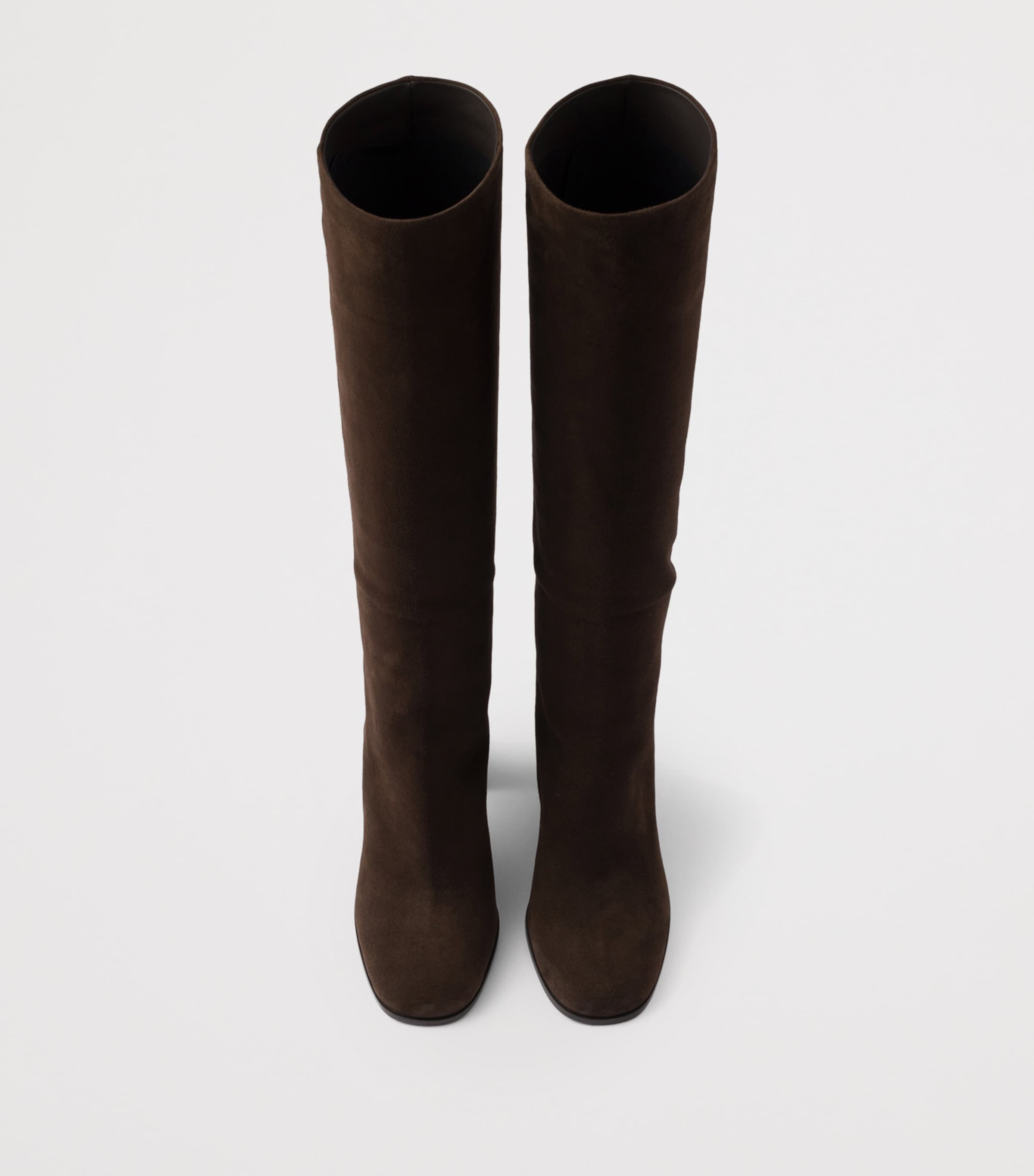 Suede Knee-High Boots 55 F0003 Image 3
