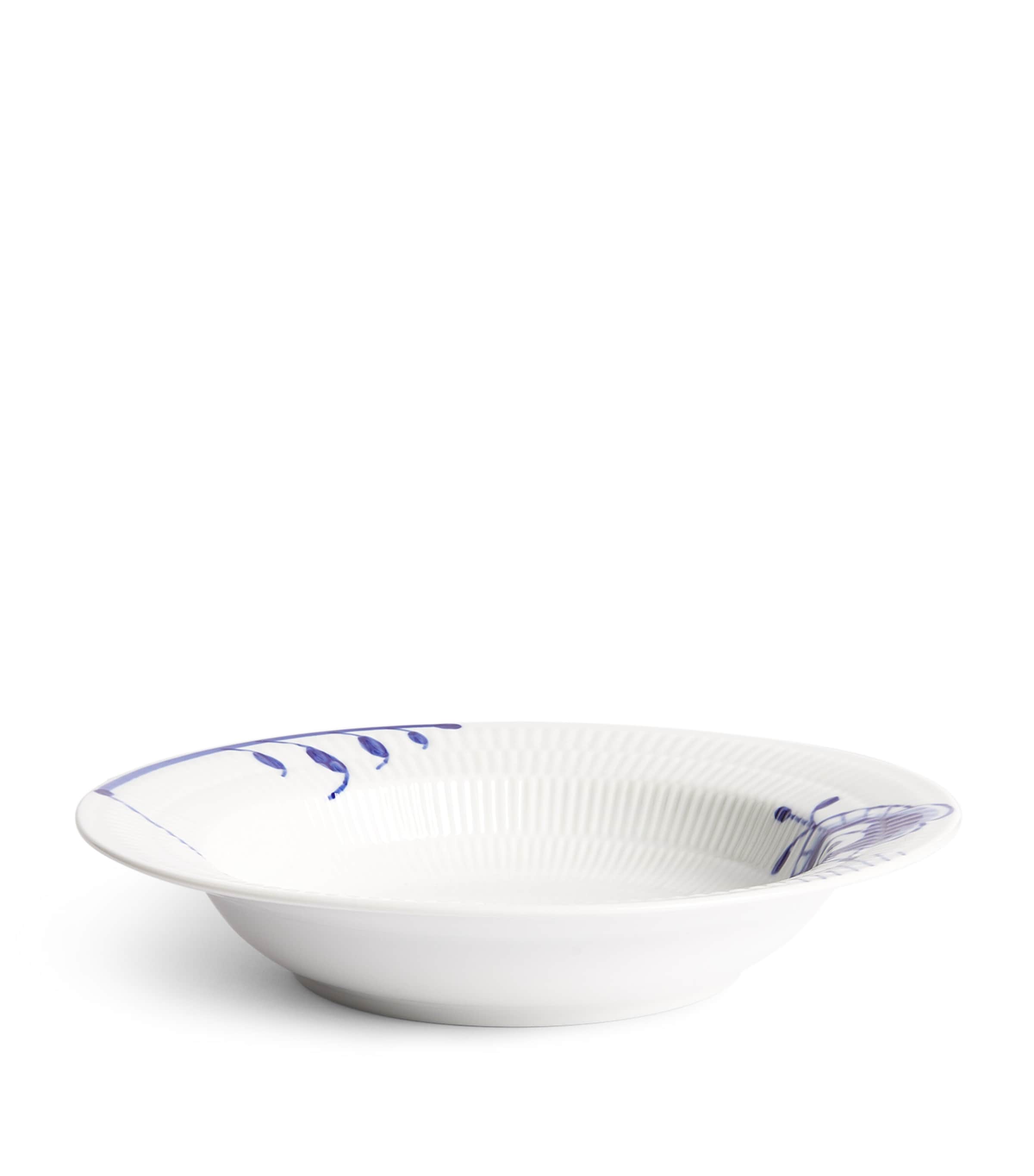 Royal Copenhagen Blue Fluted Mega Deep Plate In Blue
