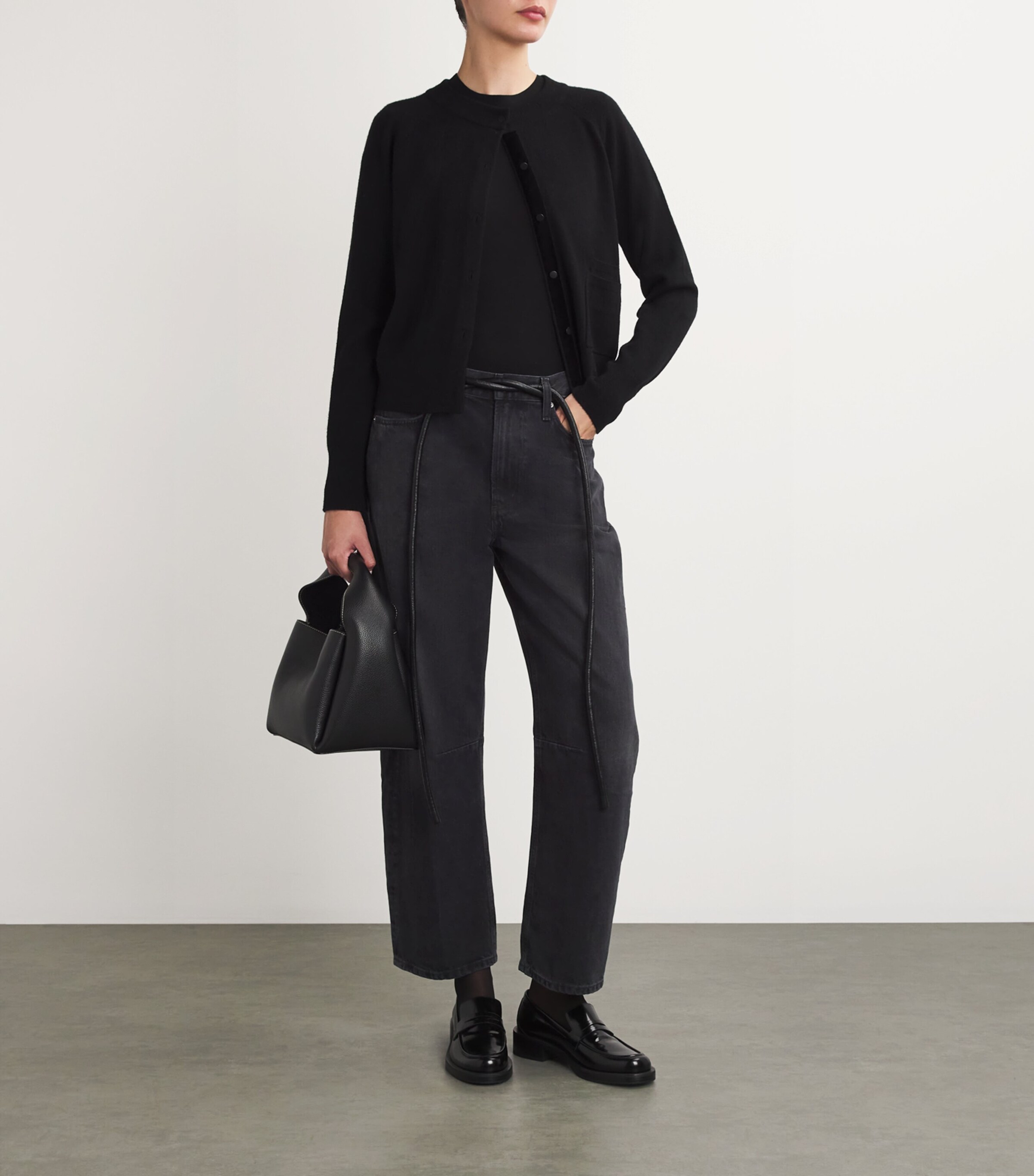 Miro Mid-Rise Relaxed Jeans DOMINO (WSH BLK) Image 2