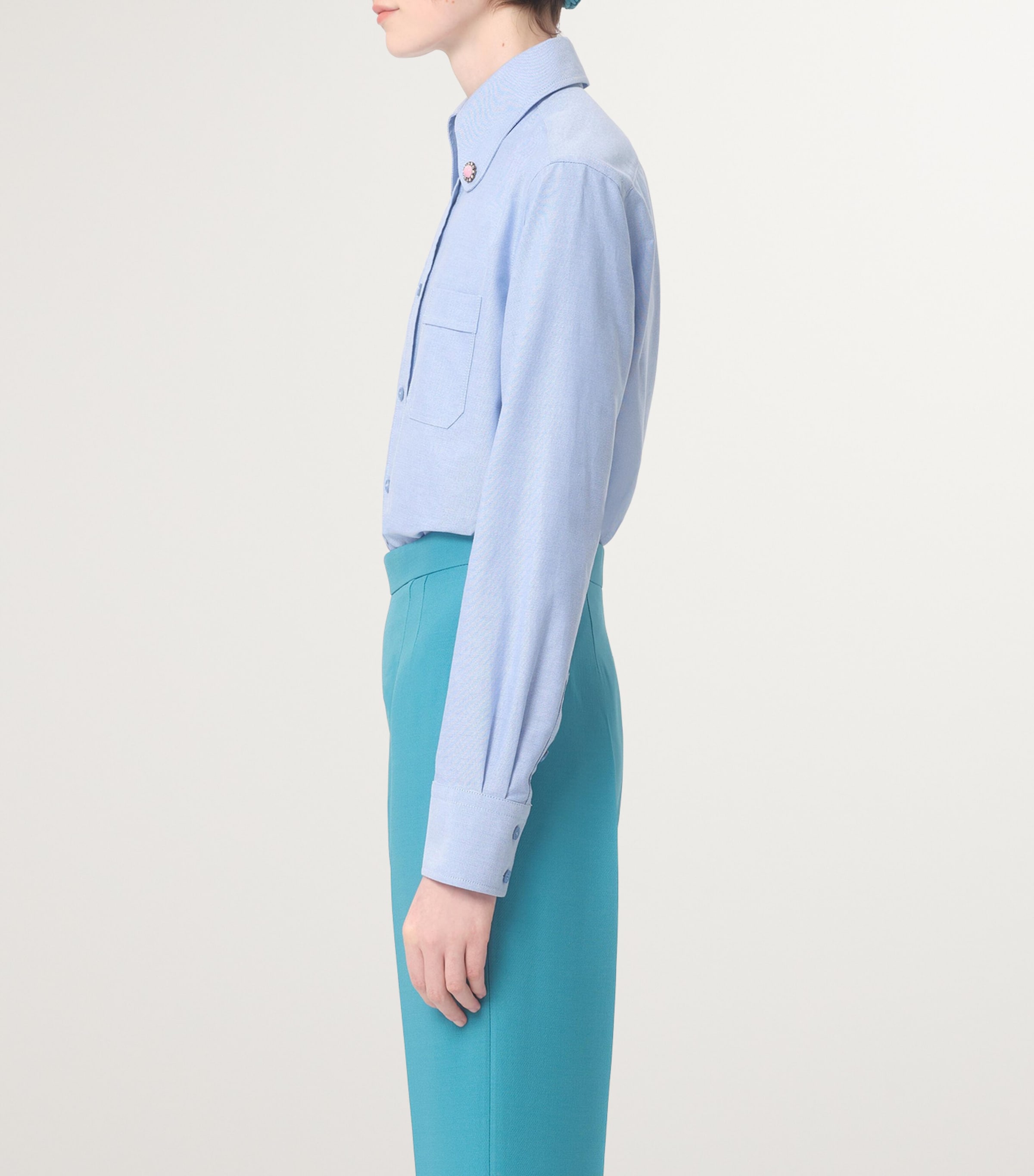 Valentino Cotton Embellished-Collar Shirt | Harrods LT