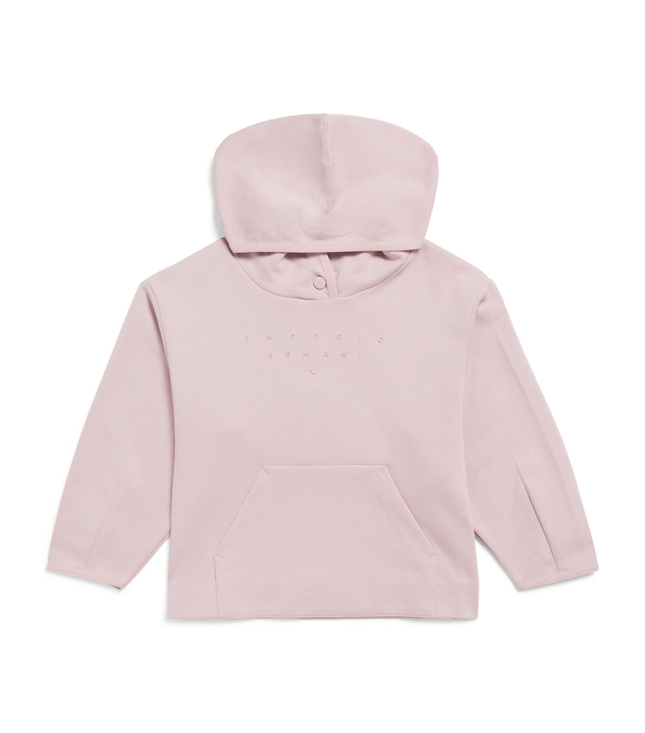 Cotton-Blend Logo Hoodie (4-14 Years) U4218 BURN LILAC Image 1