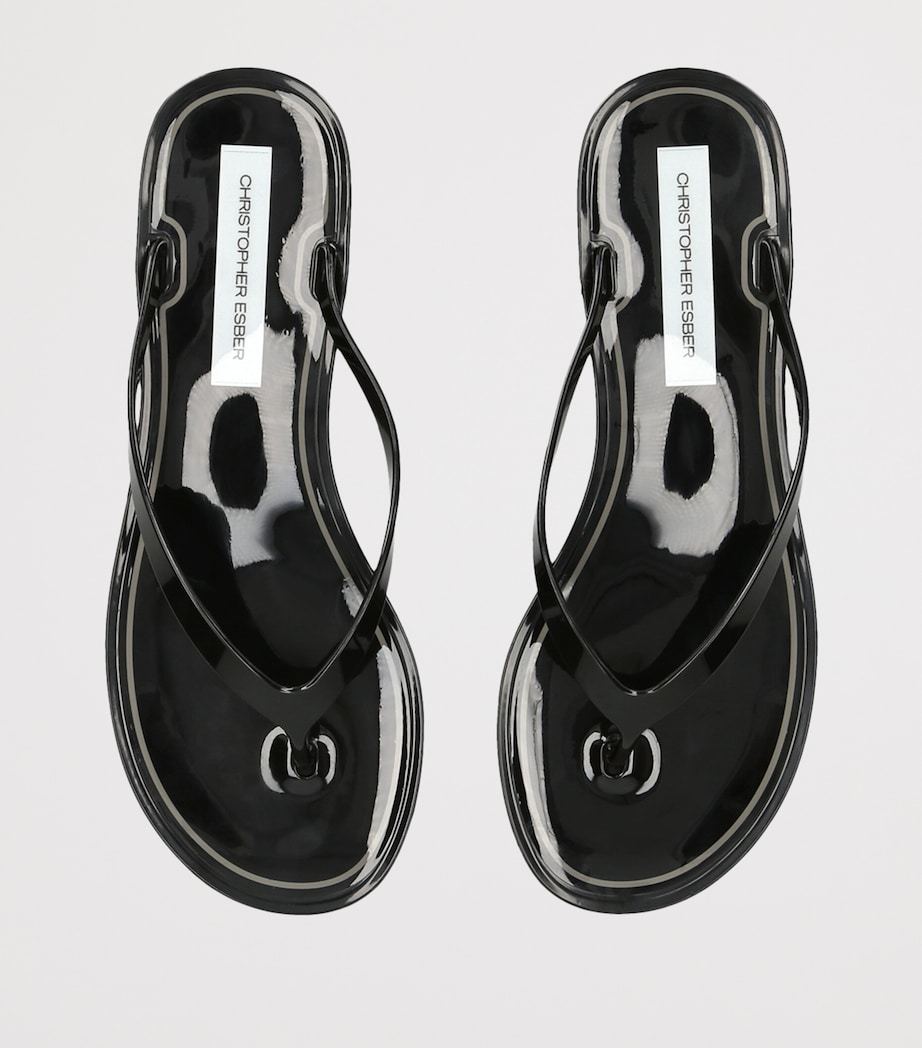 Christopher Esber Jo Flip Flops Black Image 3