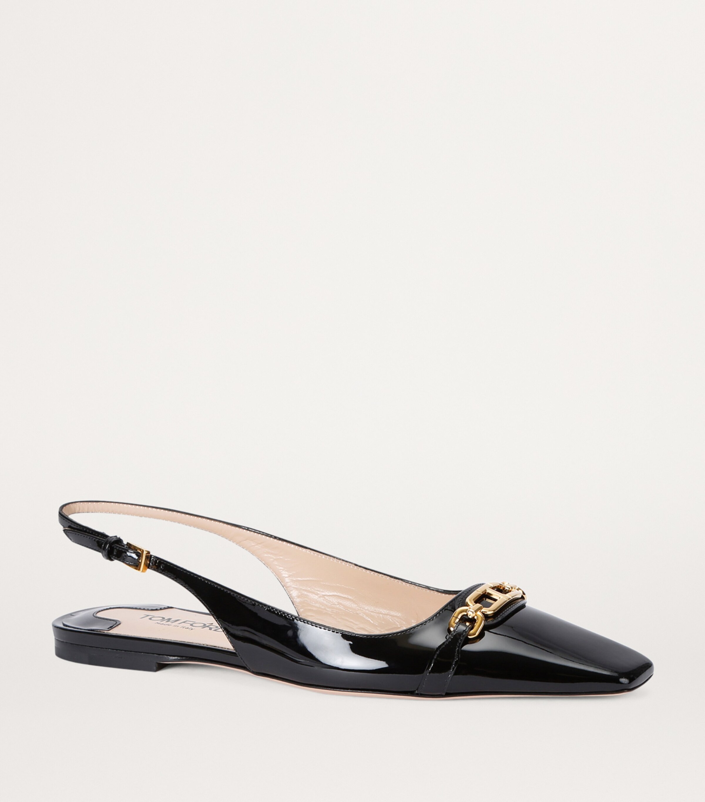Patent Leather Whitney Slingbacks BLACK Image 3