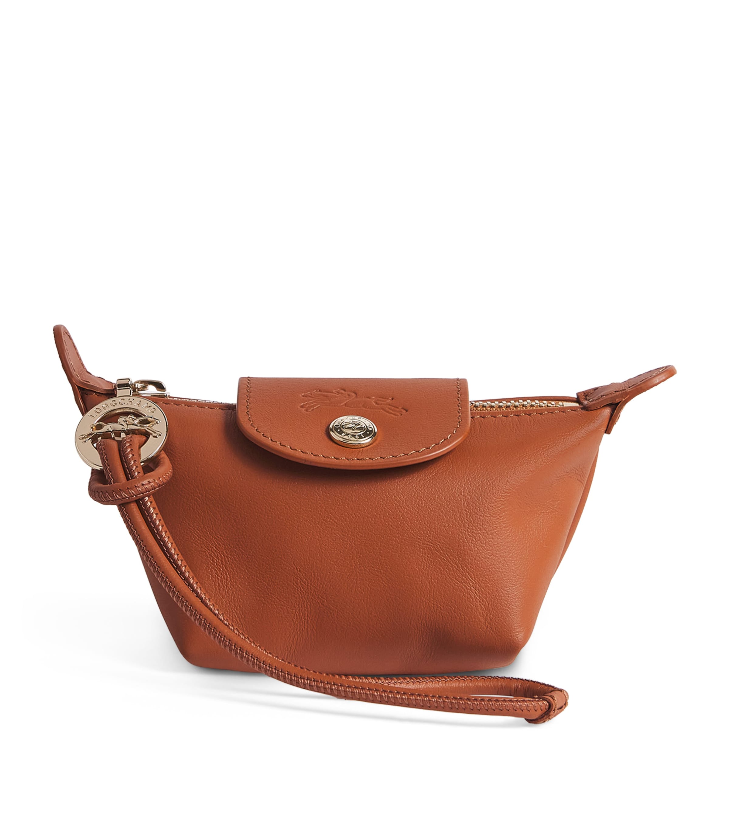 Longchamp Leather Le Pliage Xtra Coin Purse Cashew Image 1