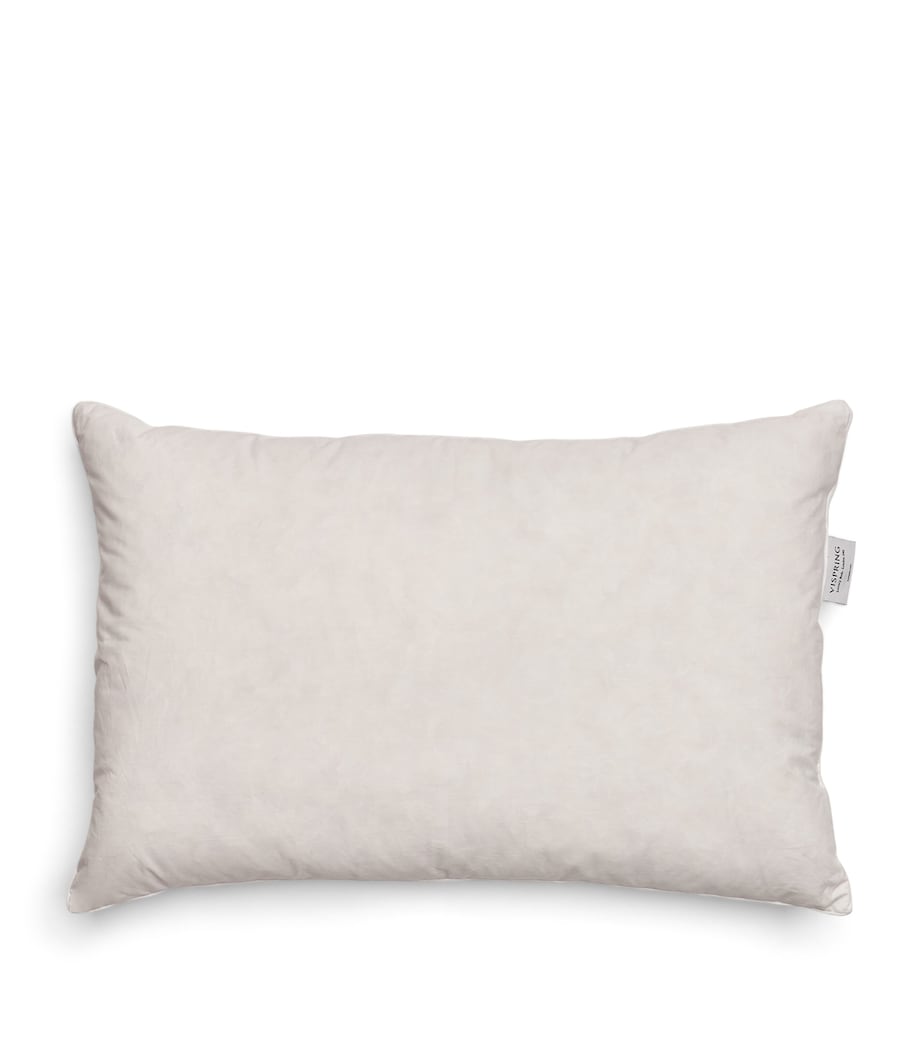 Cotton Down-Filled Pillow (50cm x 75cm) WHITE Image 1