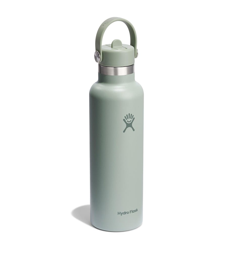 Standard Mouth Bottle with Flex Straw Cap (621ml) KHAKI GREEN Image 2