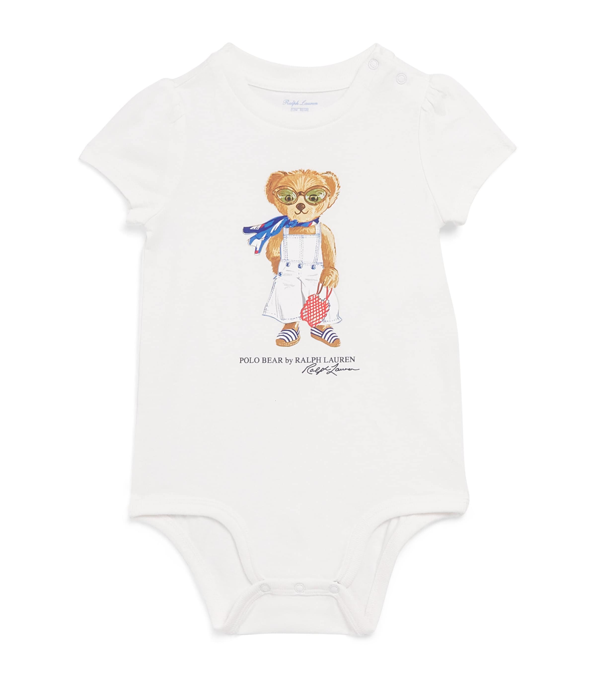 Ralph Lauren Kids' Cotton Polo Bear Bodysuit